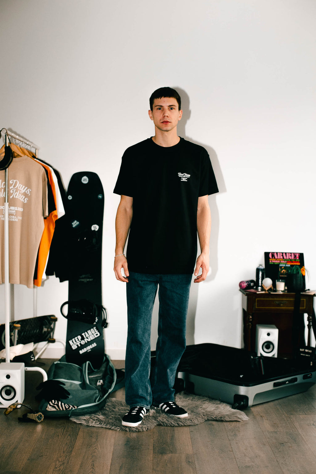 TEE  |  COLD DAYS BOLD IDEAS  |  BLACK