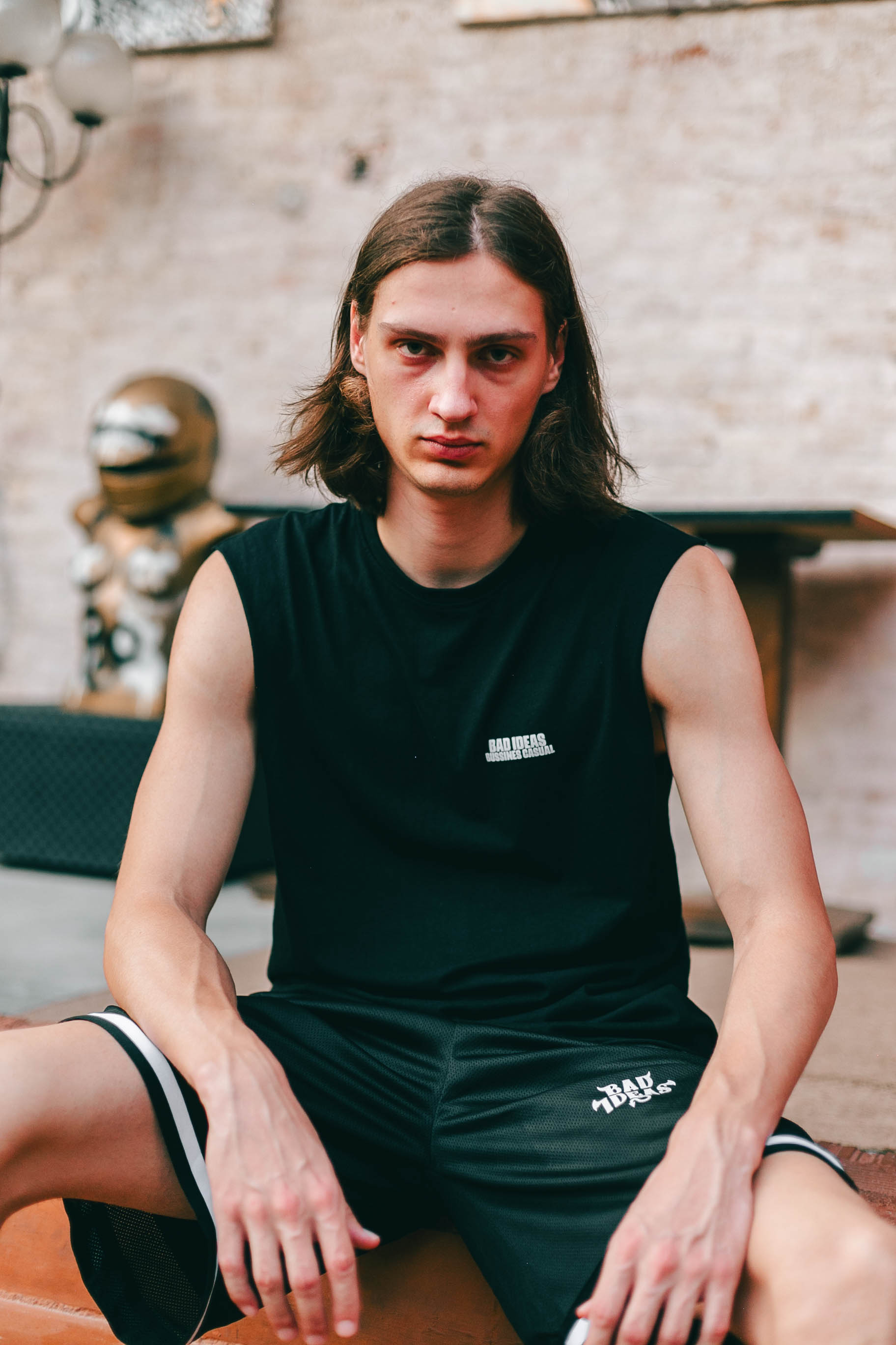SLEEVELESS TEE |  BLACK