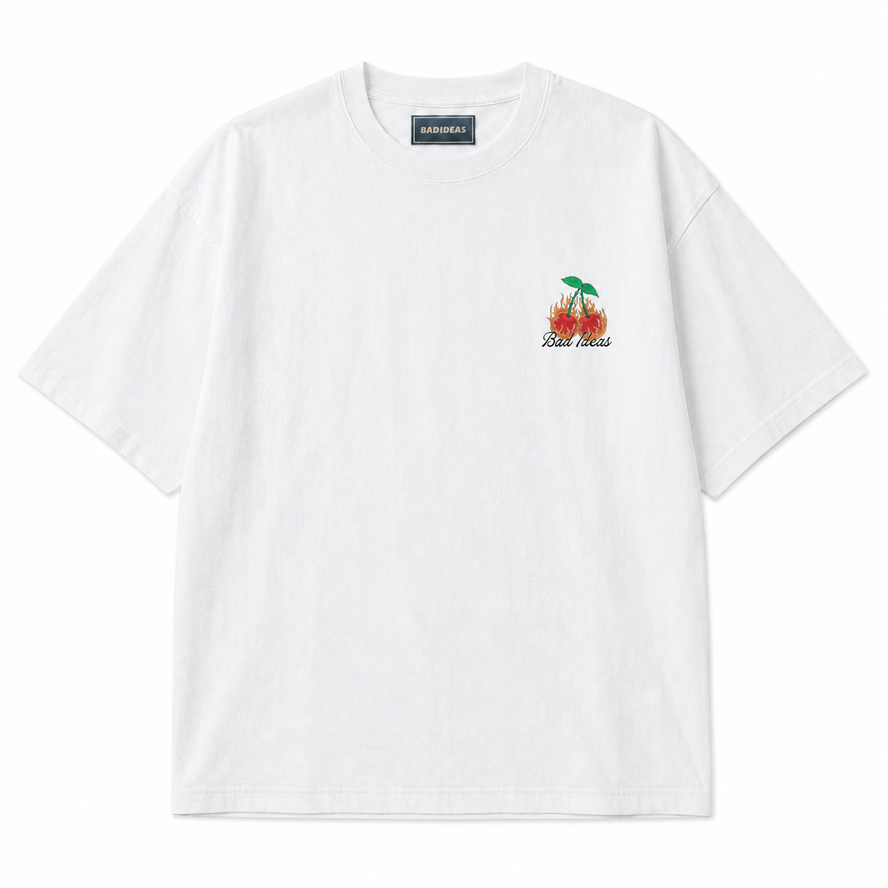 TEE | CHERRY FLAME | WHITE