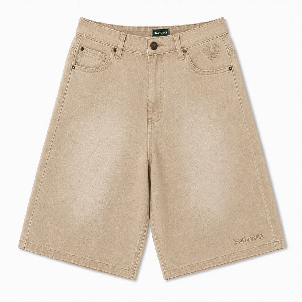 DENIM SHORT| UNION BEIGE