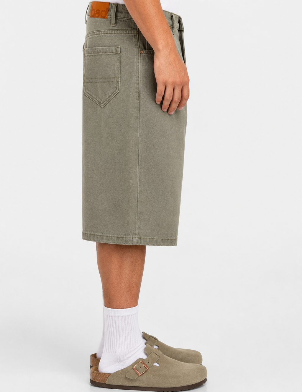 HEAVY DENIM SHORT | SUMM | PALE OLIVE