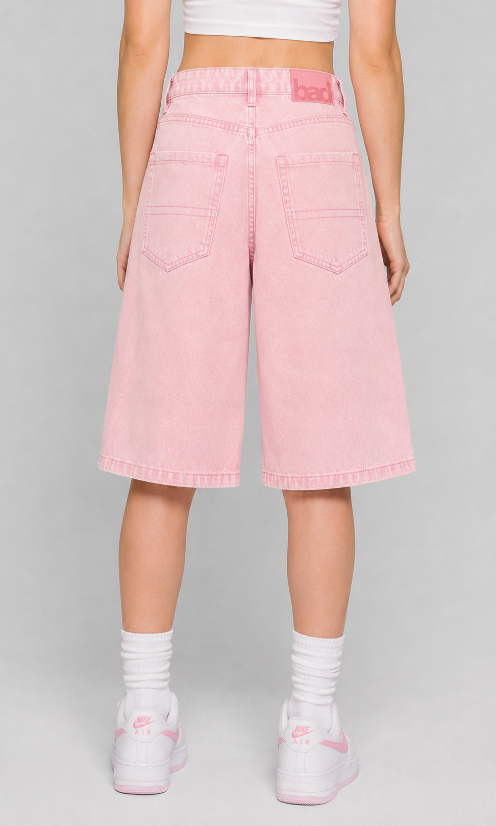 GIRLS DENIM SHORT | BLUSHED ROSE