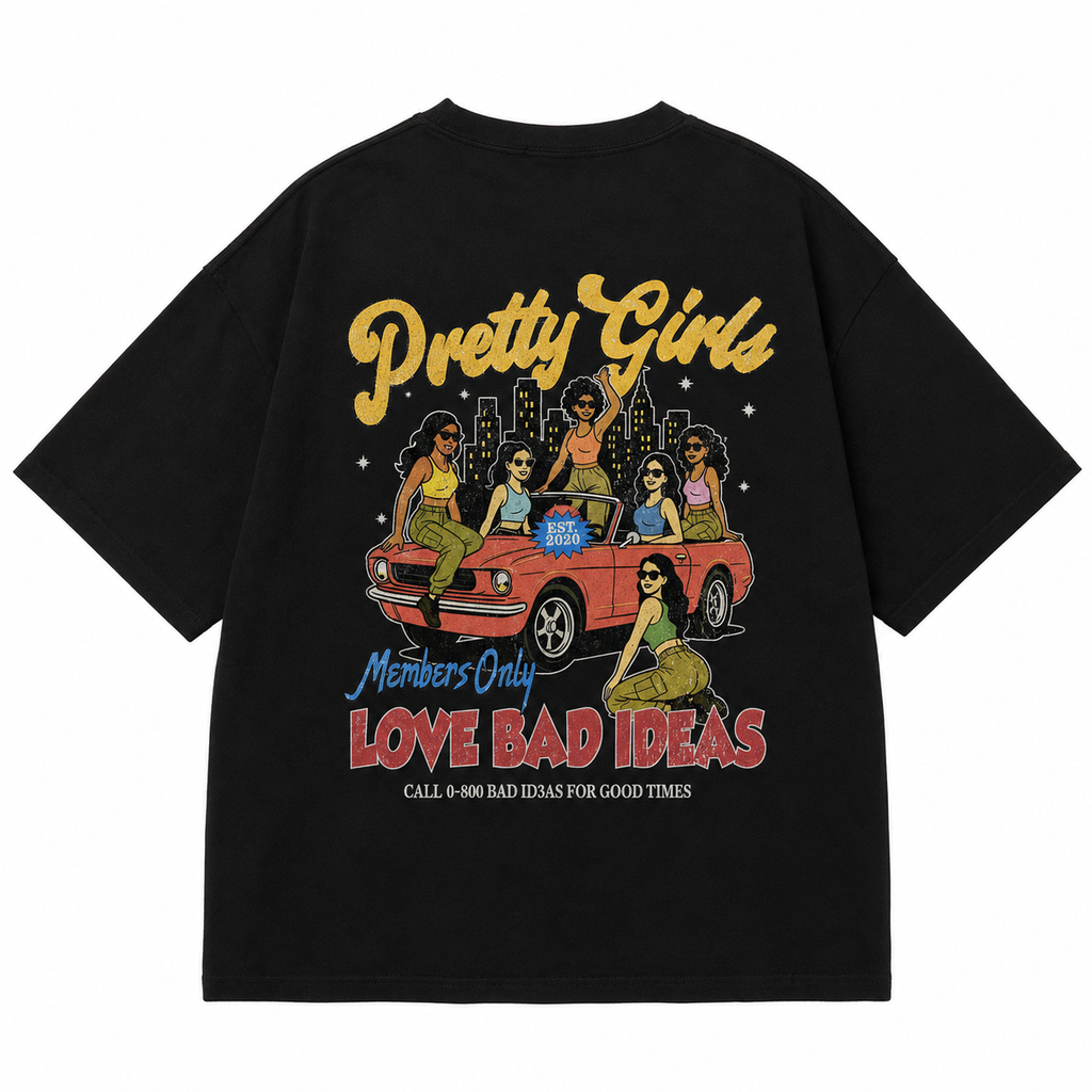 TEE | PRETTY GIRLS| BLACK