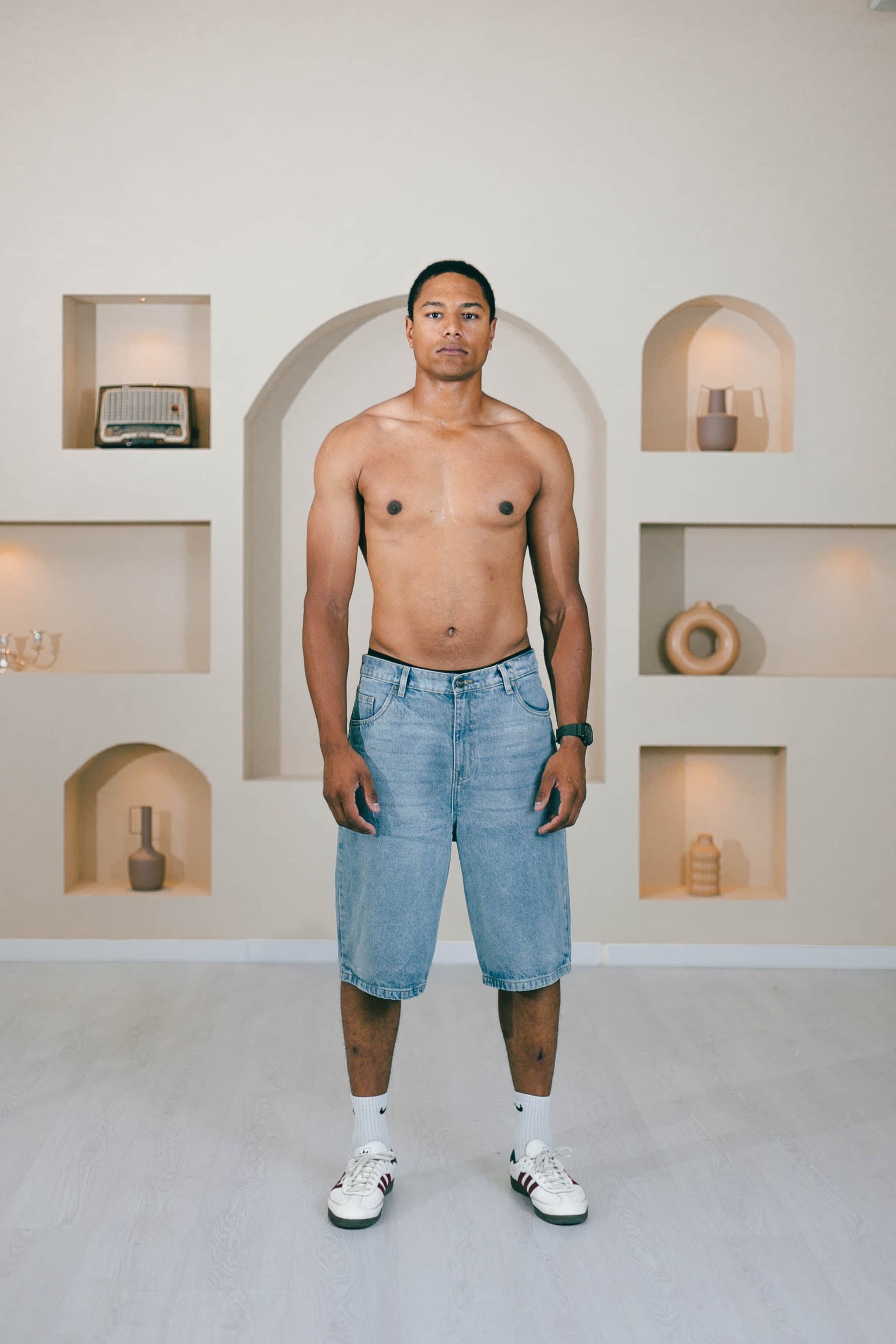 HEAVY DENIM SHORT | DO NOT DISTURB | NEW LIGHT BLUE WASHED
