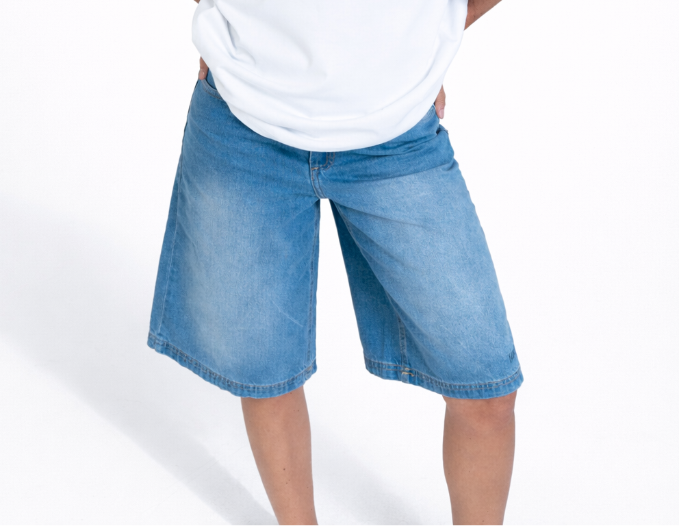 GIRLS DENIM SHORT |  LIGHT BLUE WASHED