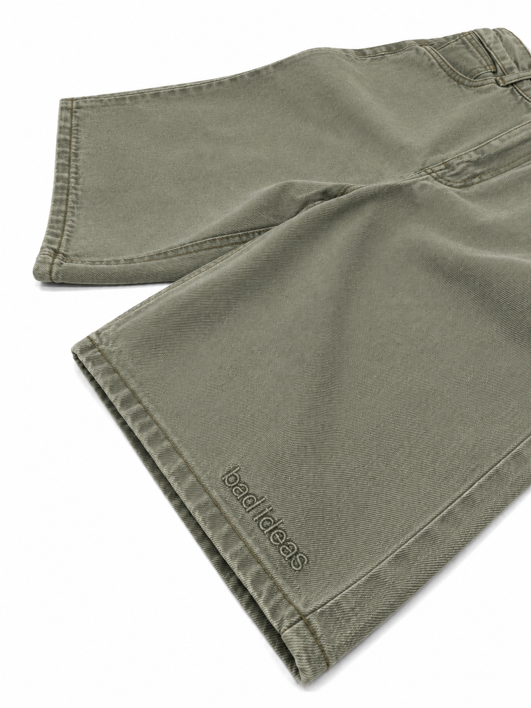 HEAVY DENIM SHORT | SUMM | PALE OLIVE