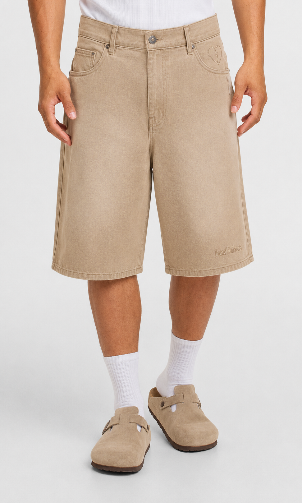 DENIM SHORT| UNION BEIGE