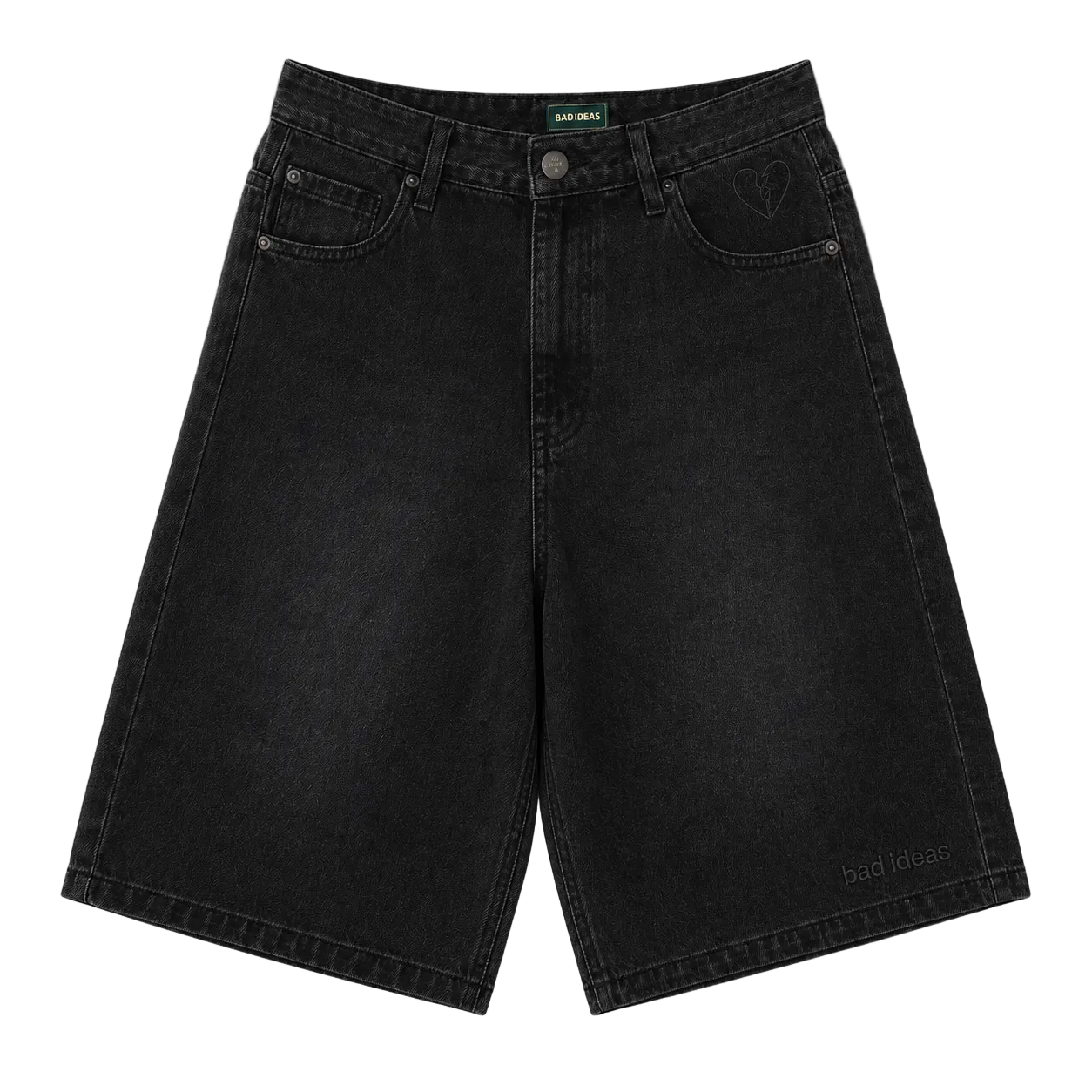 DENIM SHORT| BLACK WASHED