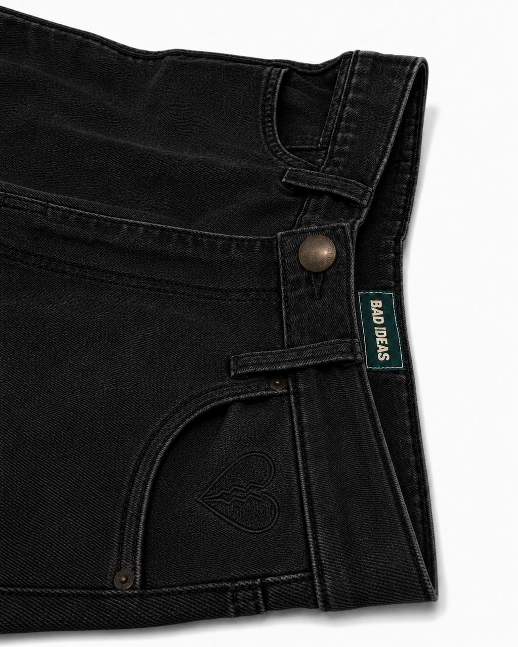 DENIM SHORT| BLACK WASHED