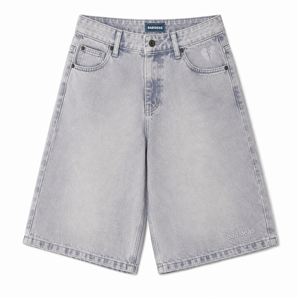 GIRLS DENIM SHORT | DUSTYPURPLE WASHED