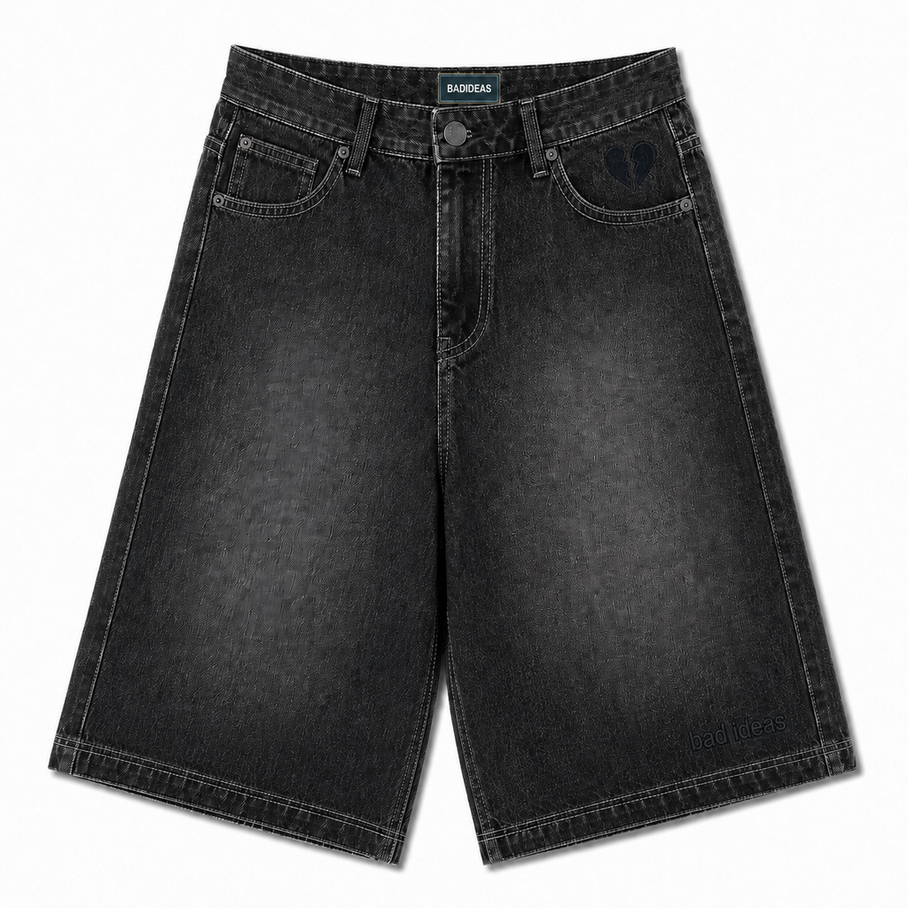 GIRLS DENIM SHORT | BLACK WASHED
