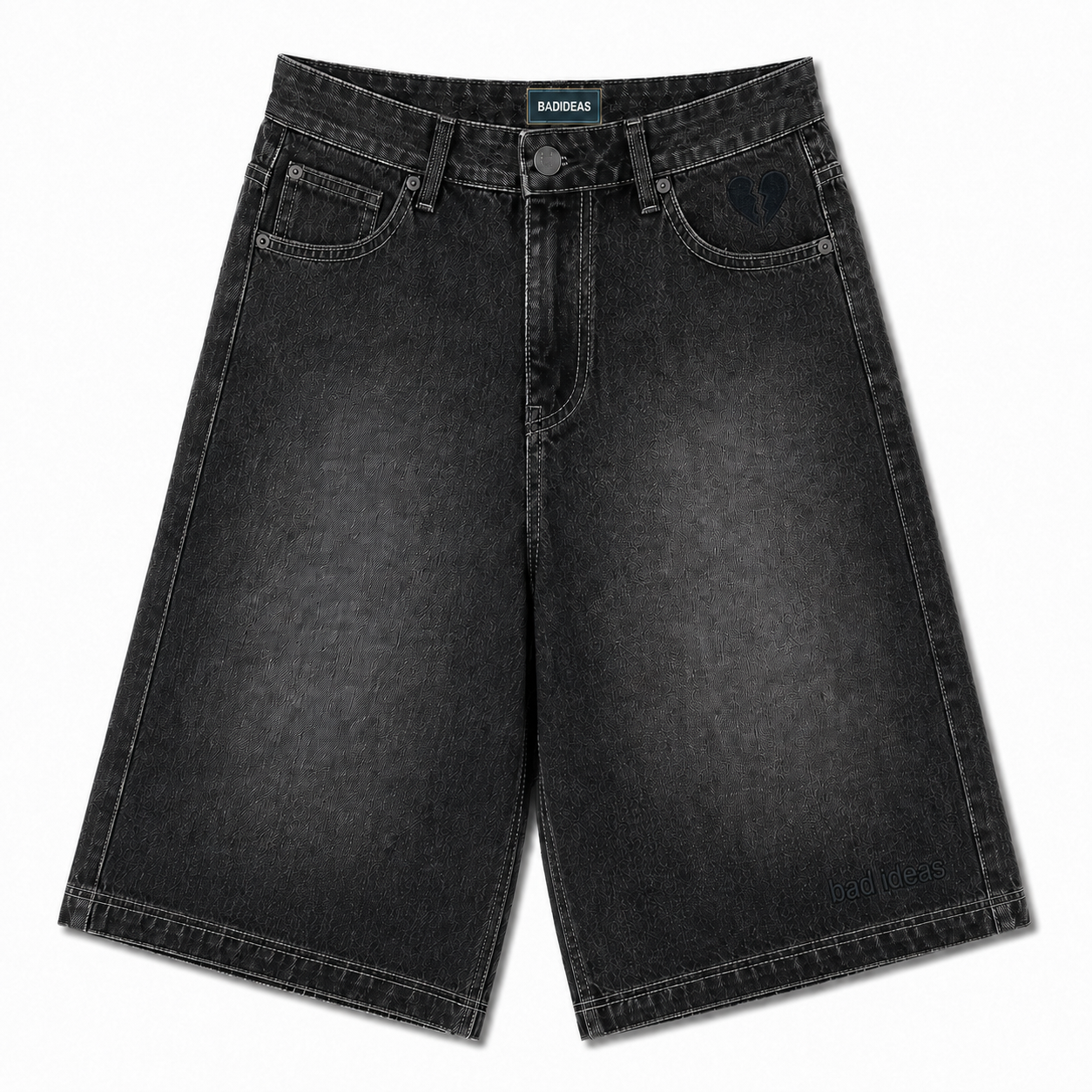 GIRLS DENIM SHORT | BLACK WASHED