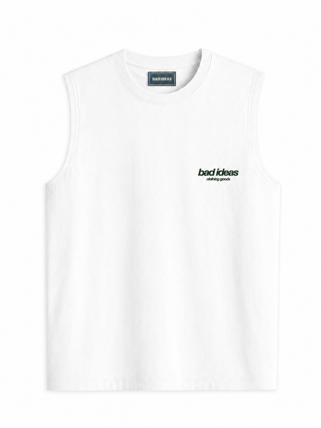 SLEVEELESS | WHITE |  CLOTHING GOODS