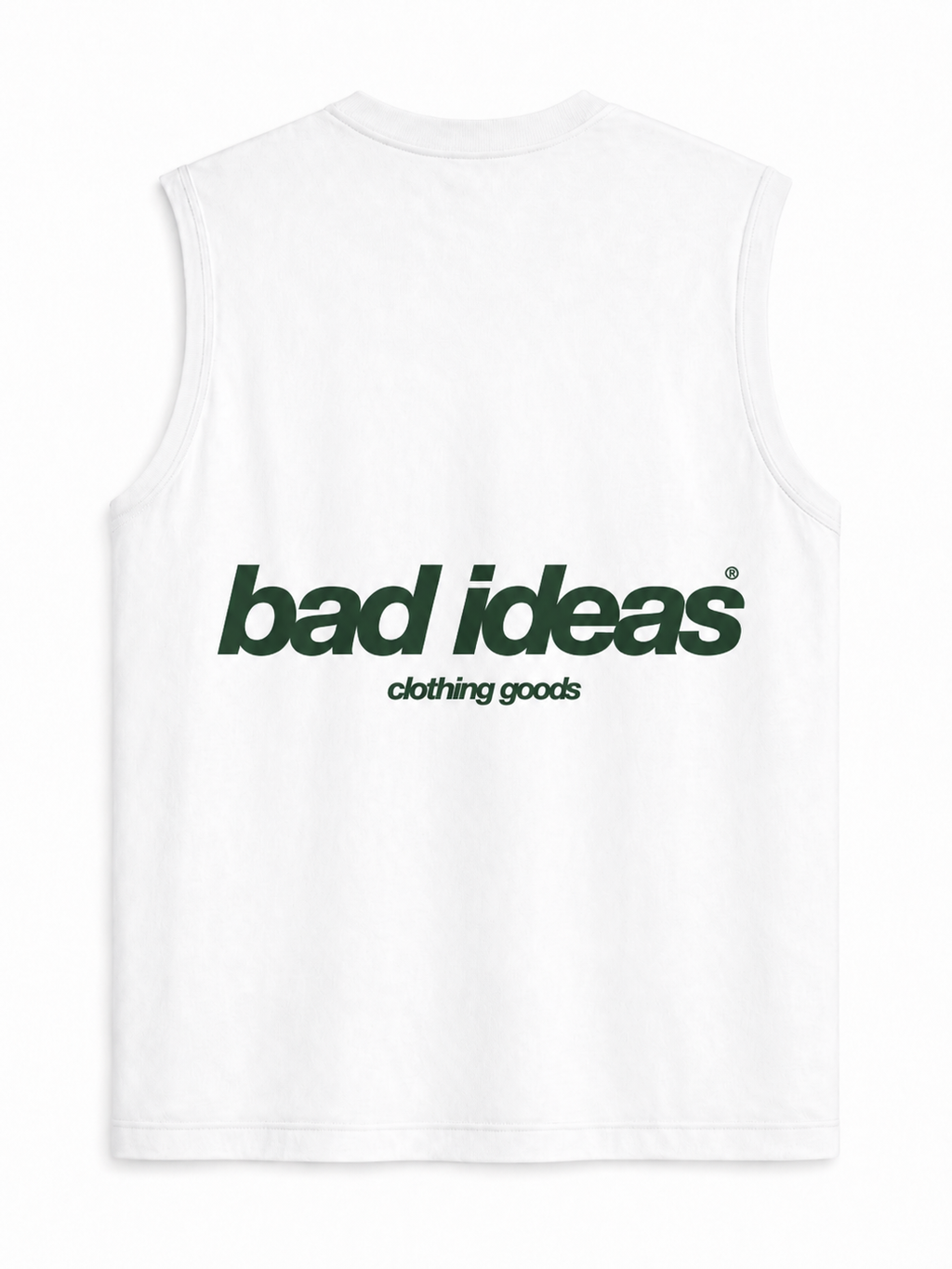 SLEVEELESS | WHITE |  CLOTHING GOODS