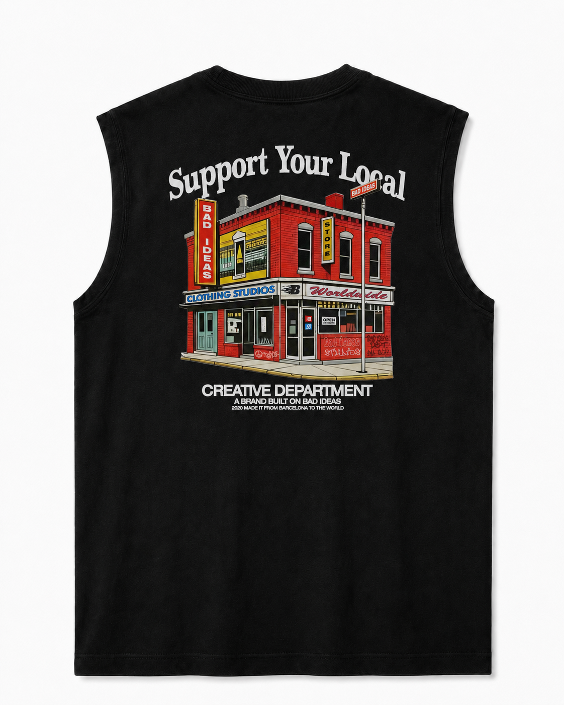 SLEVEELESS | BLACK | SUPPORT YOUR LOCAL