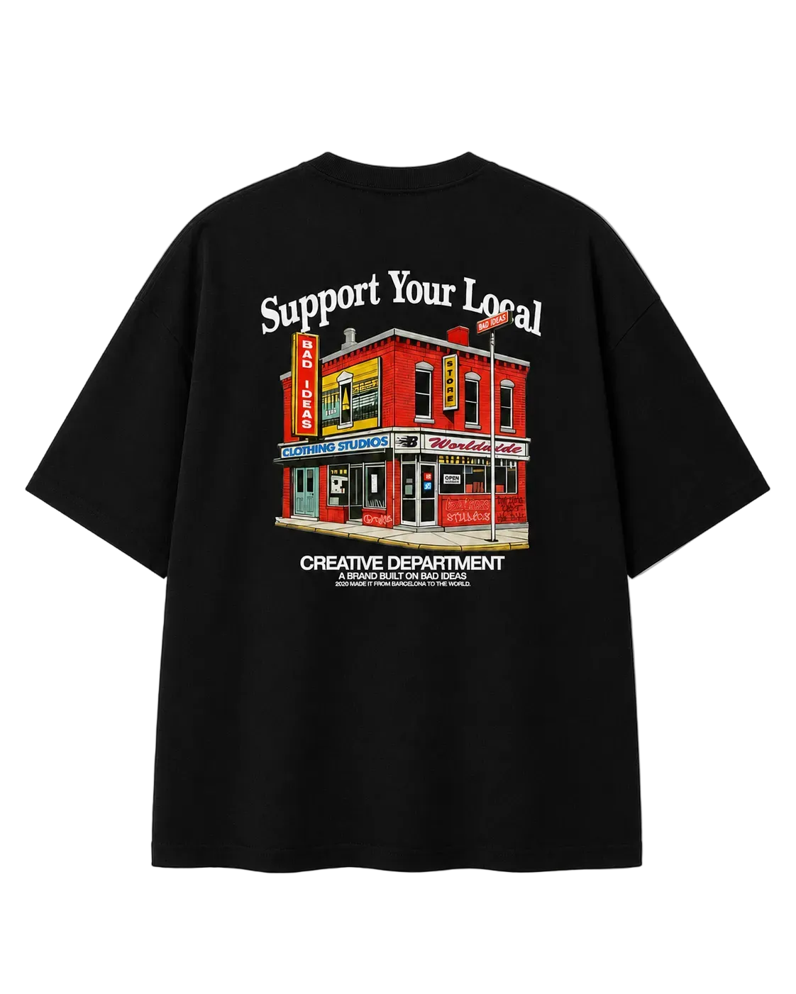 TEE | SUPPORT | BLACK