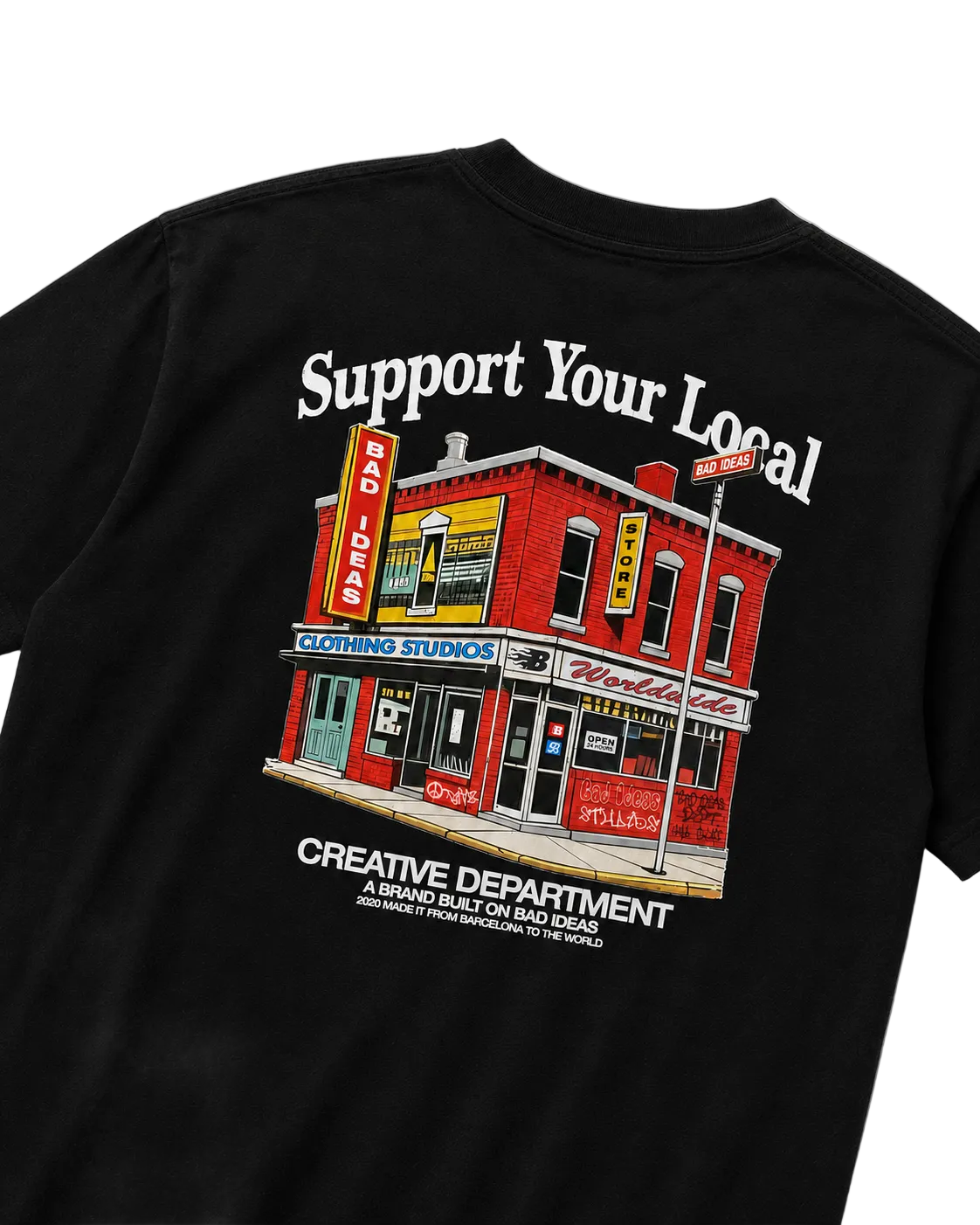 TEE | SUPPORT | BLACK
