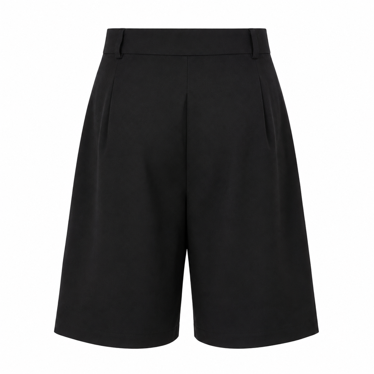 MEN’S | WIDE LEG TAILORED SHORTS | BLACK