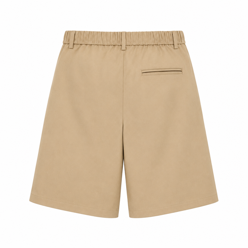 MEN’S | WIDE LEG TAILORED SHORTS | UNION BEIGE