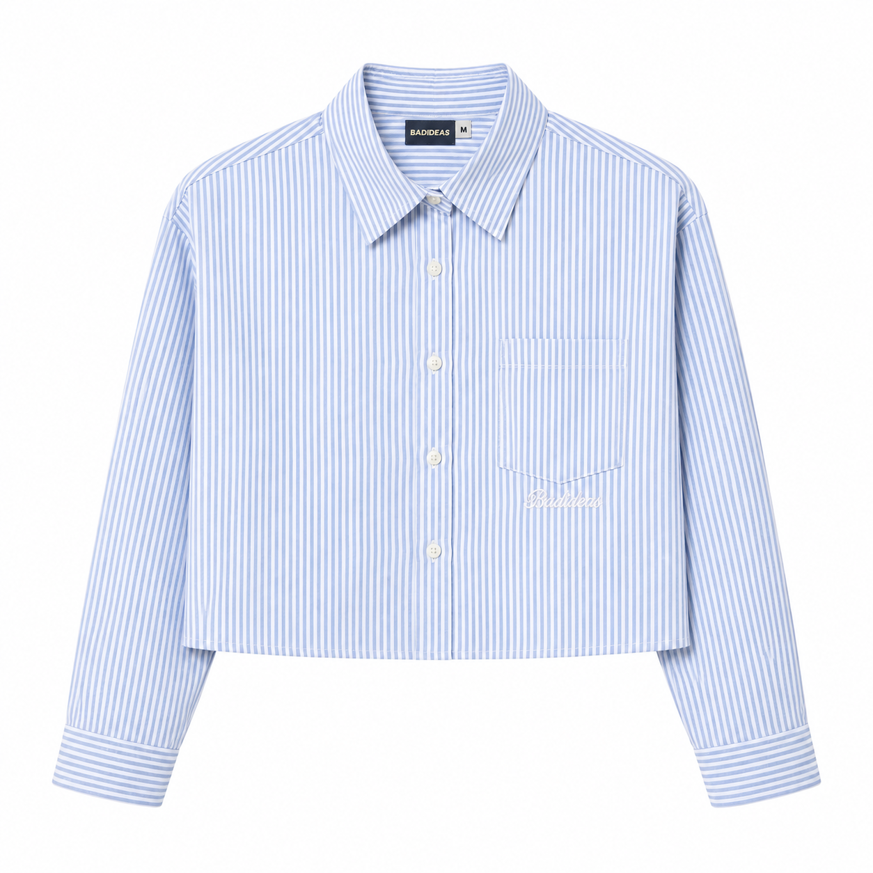 UNISEX | CROPPED OXFORD SHIRT | BLUE