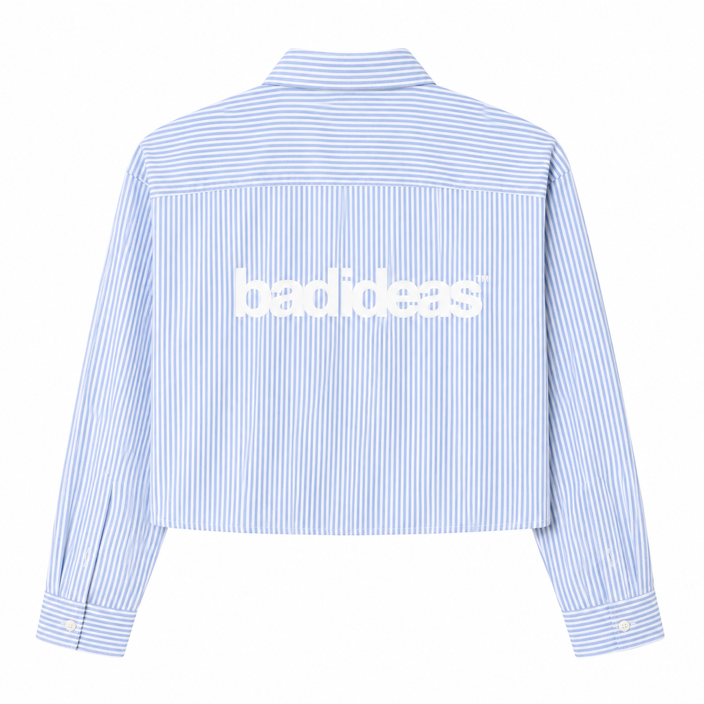 UNISEX | CROPPED OXFORD SHIRT | BLUE