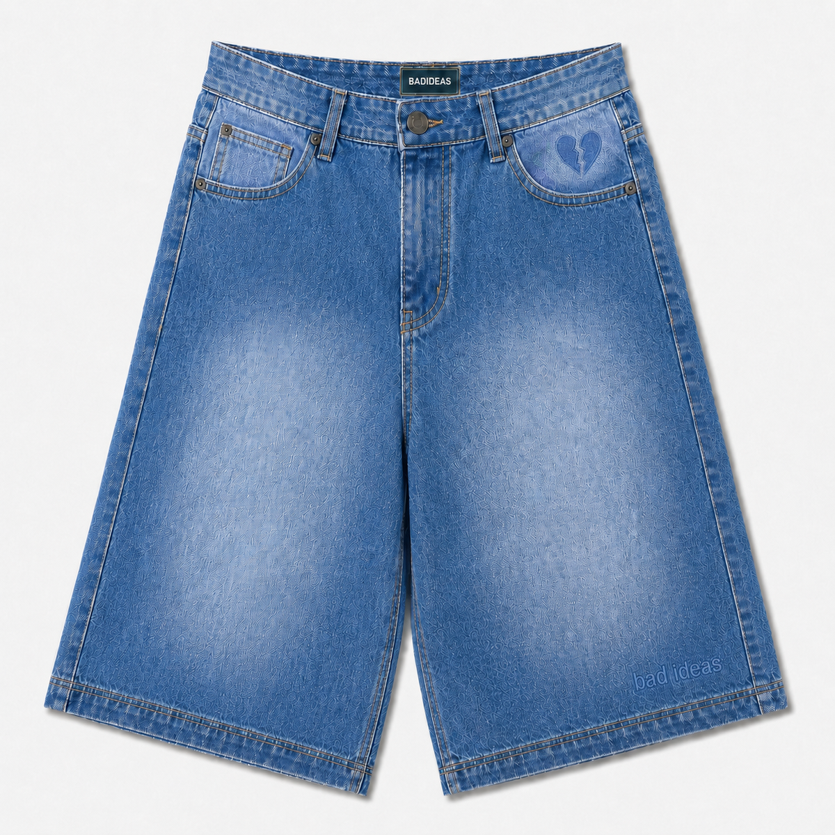 GIRLS DENIM SHORT |  LIGHT BLUE WASHED