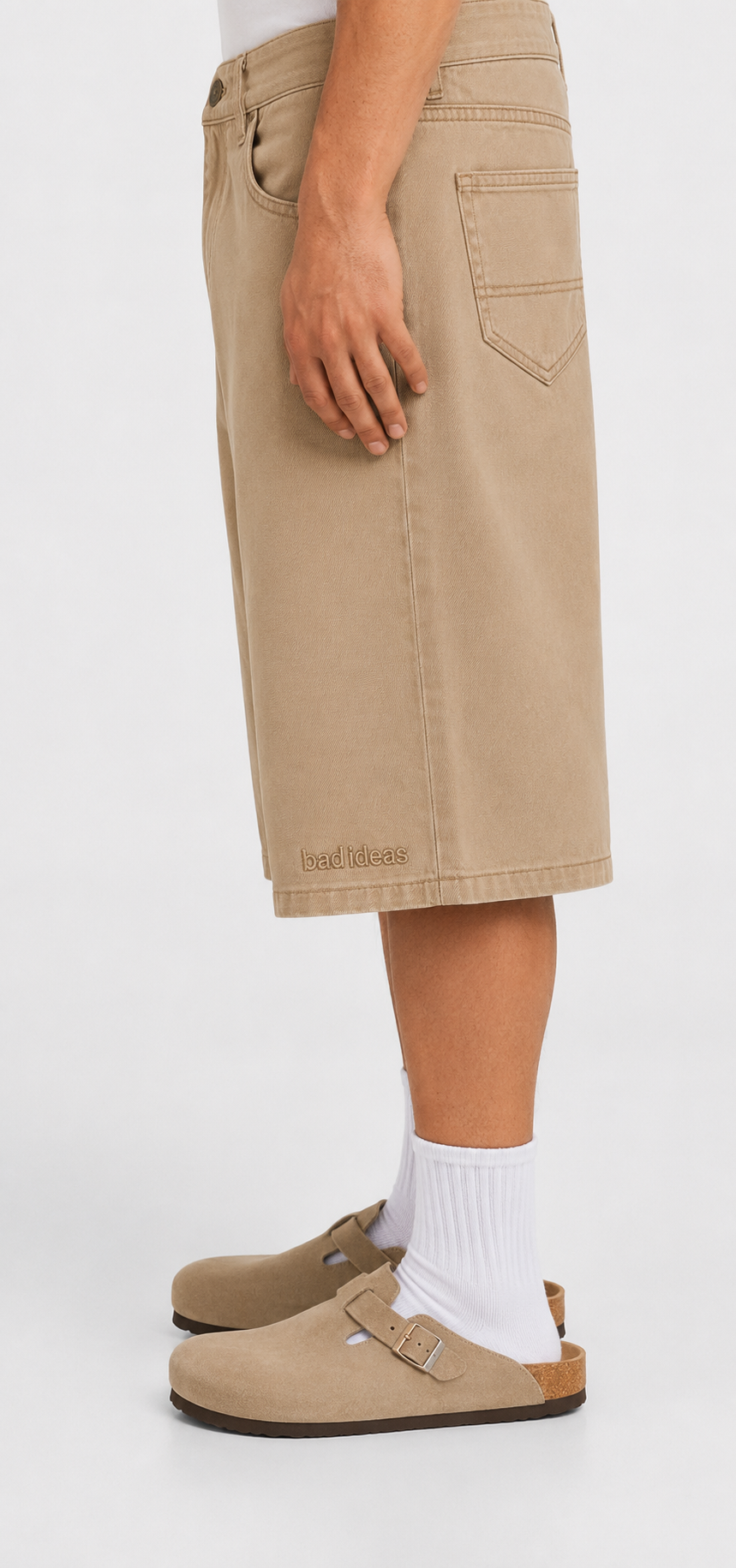 DENIM SHORT| UNION BEIGE