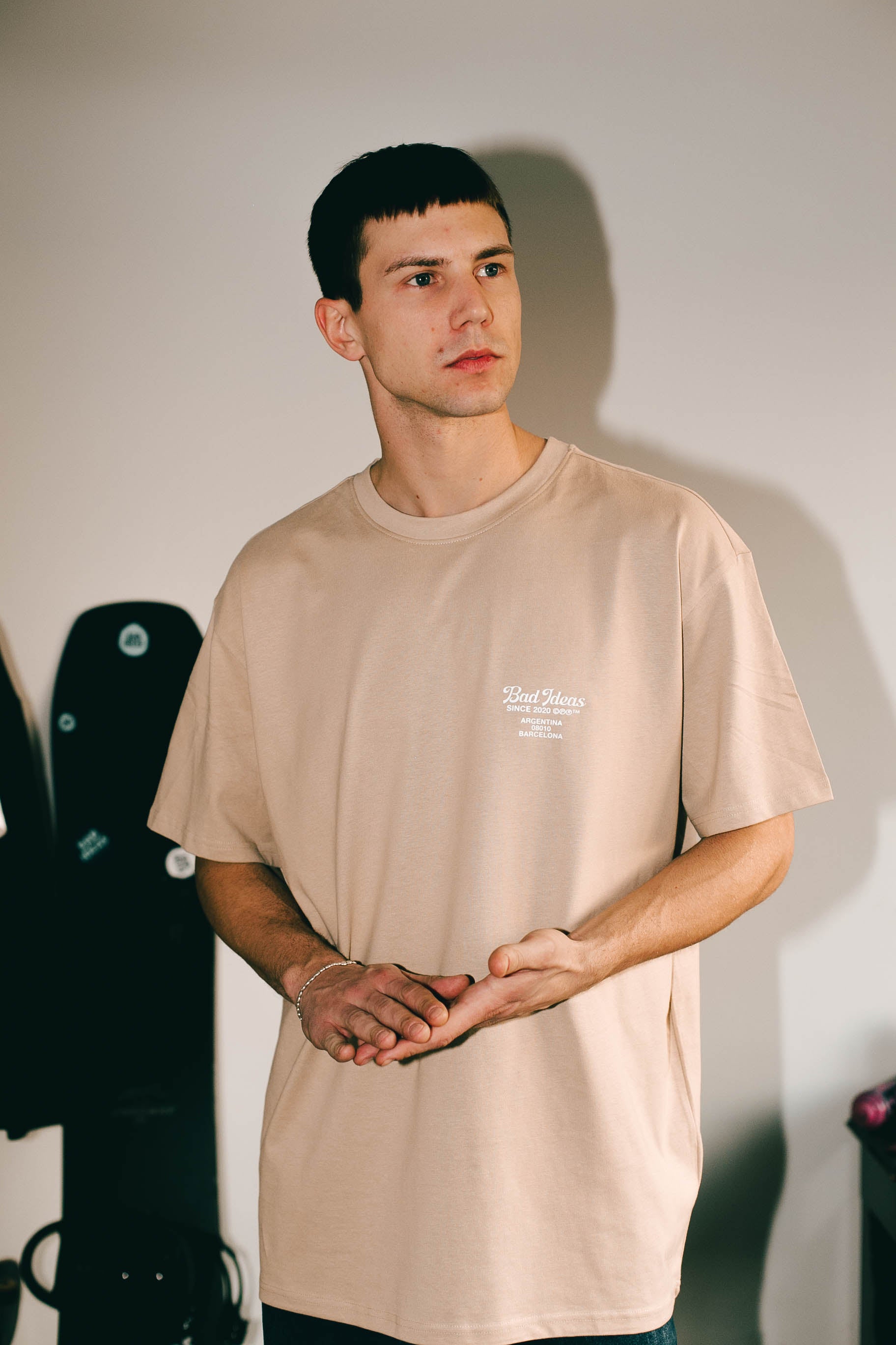 TEE  |  COLD DAYS BOLD IDEAS |  BEIGE