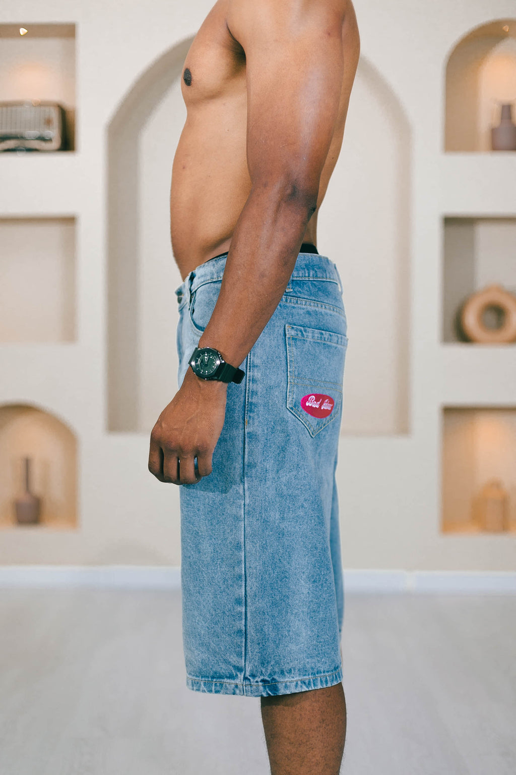 HEAVY DENIM SHORT | DO NOT DISTURB | NEW LIGHT BLUE WASHED
