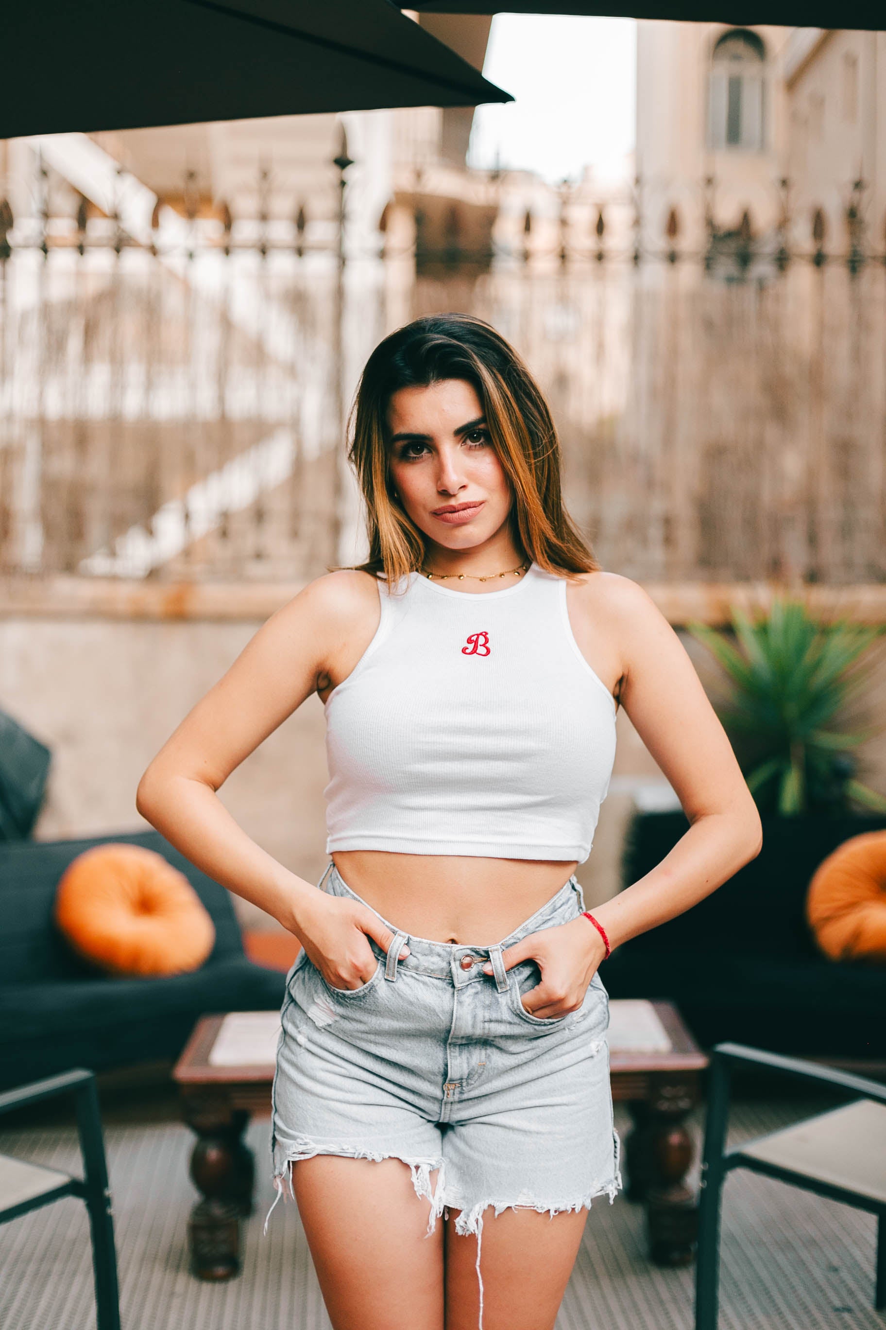 CROP TOP | REBELS | WHITE