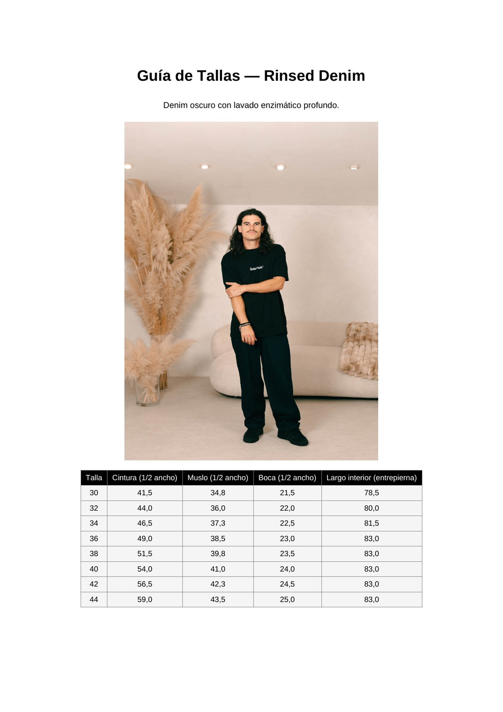 DENIM PANTS | RINSED DENIM