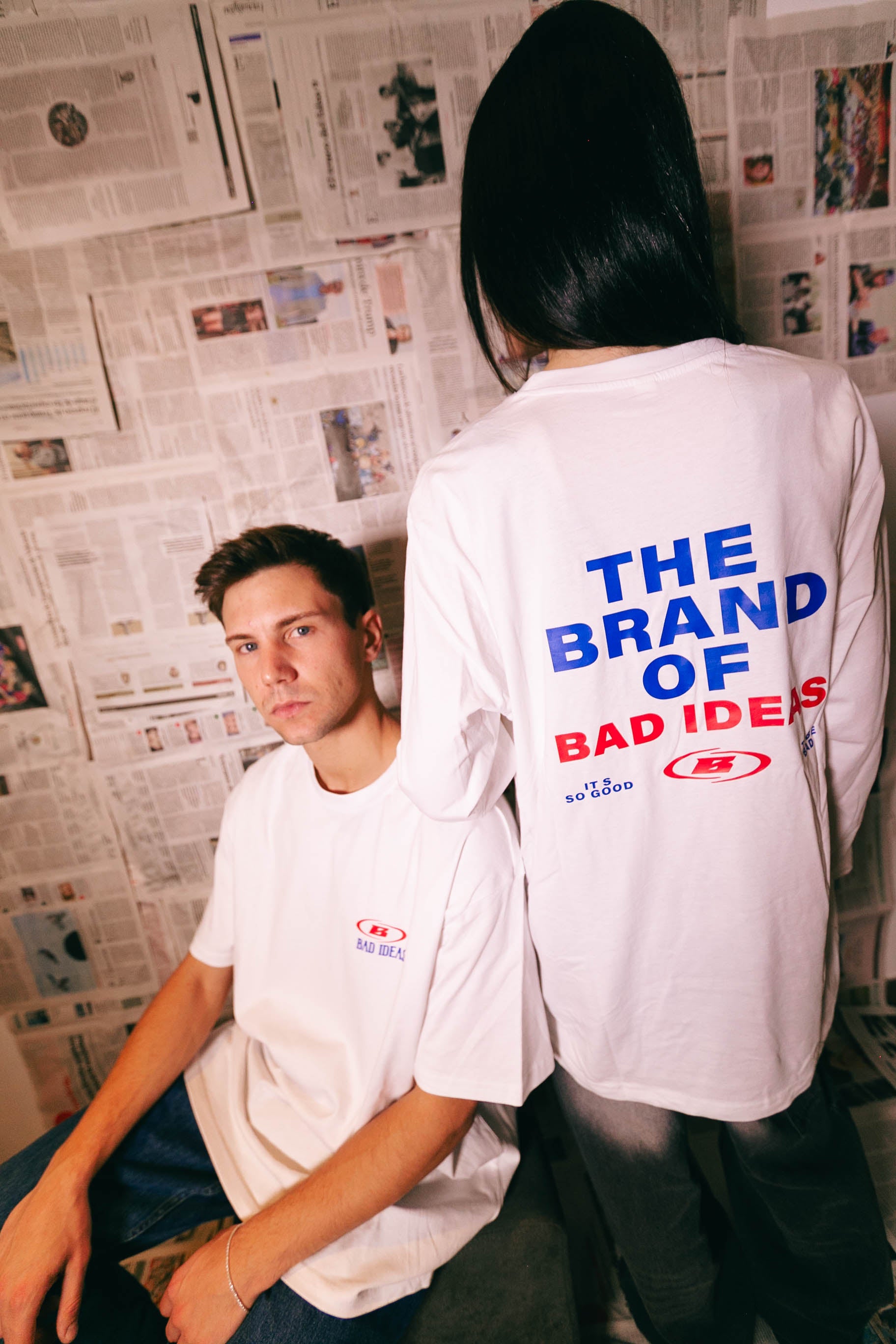 LONGSLEEVE | WHITE | " THE BRAND OF BAD IDEAS "