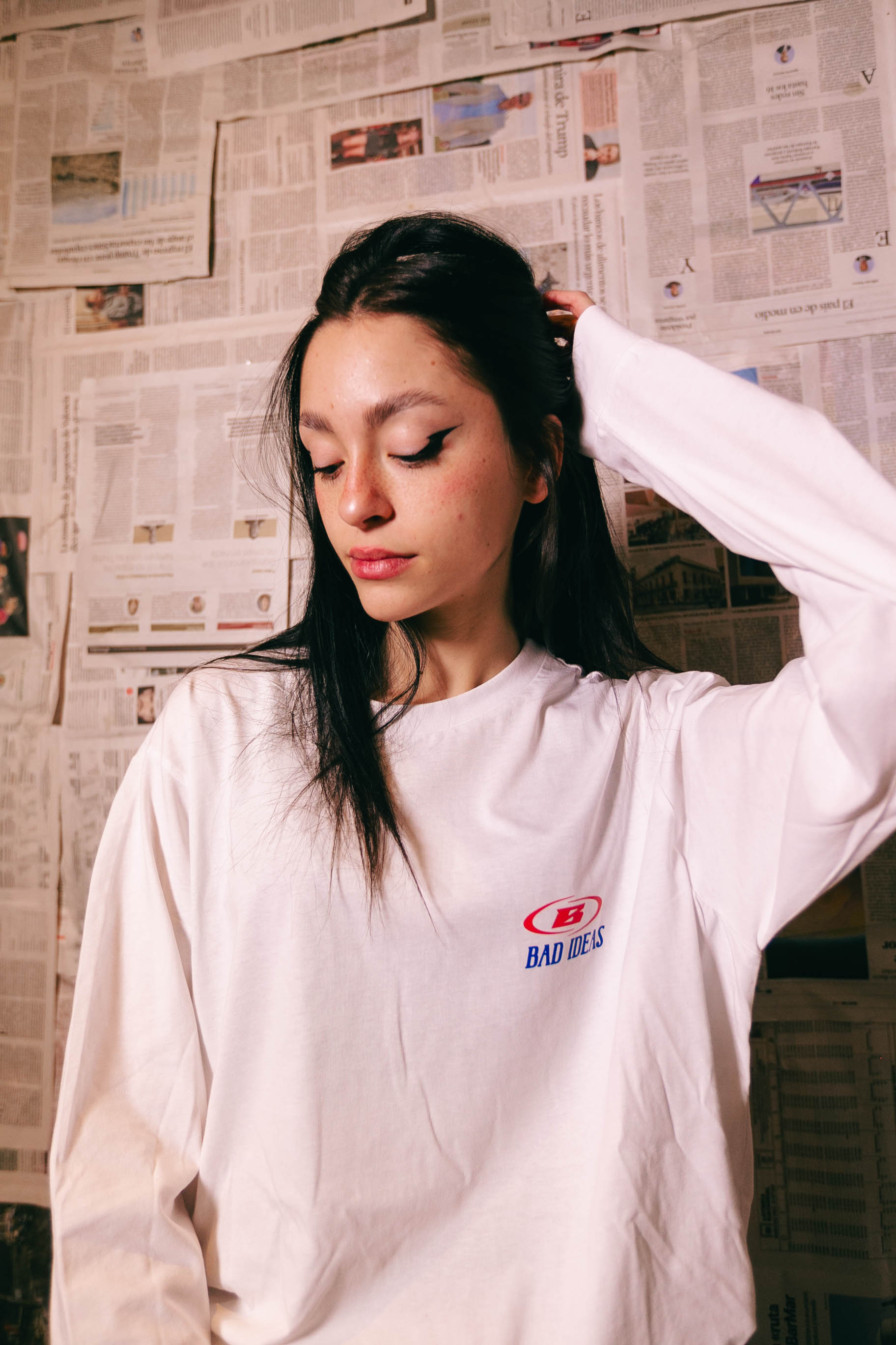 LONGSLEEVE | WHITE | " THE BRAND OF BAD IDEAS "