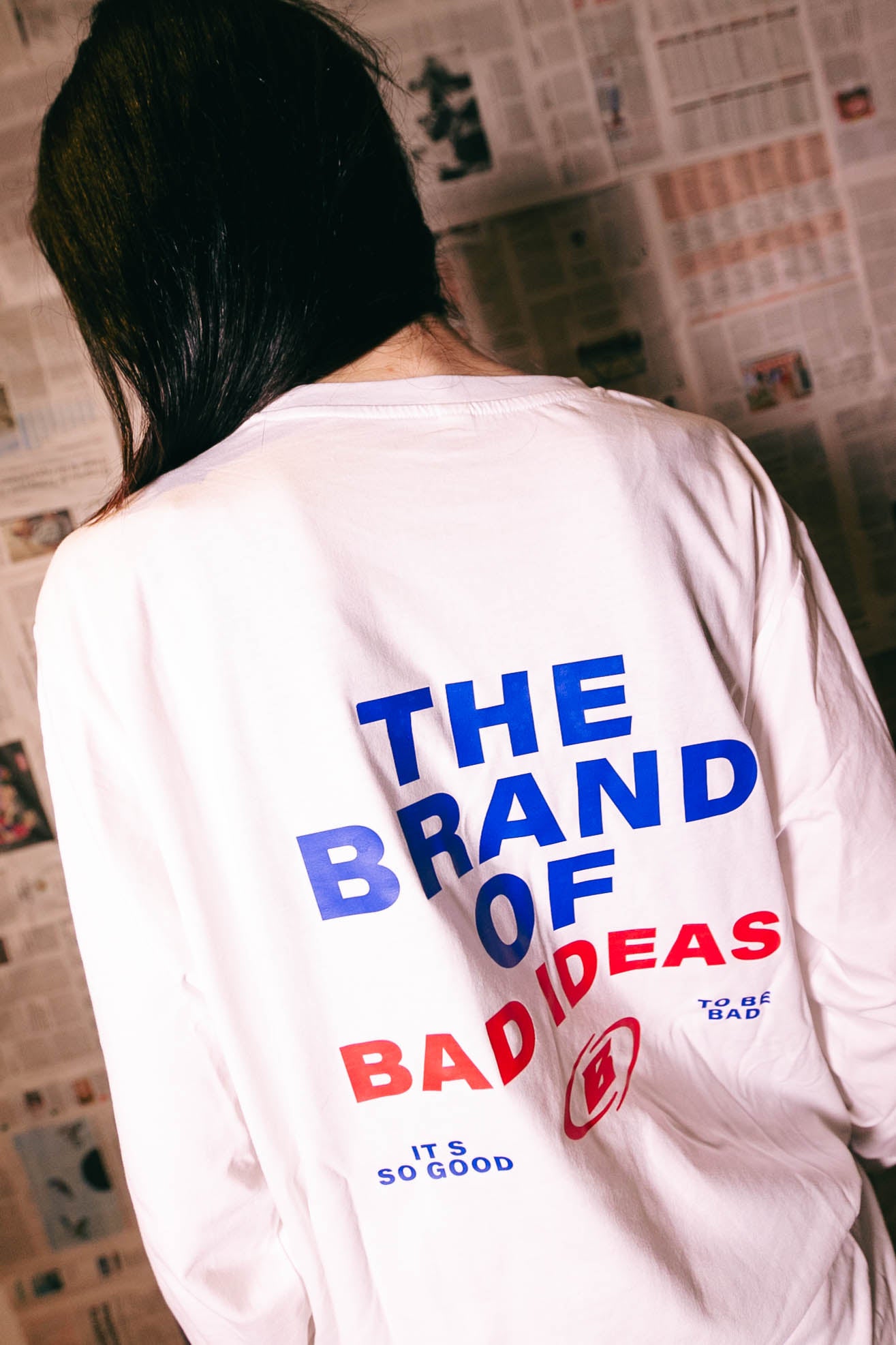 LONGSLEEVE | WHITE | " THE BRAND OF BAD IDEAS "