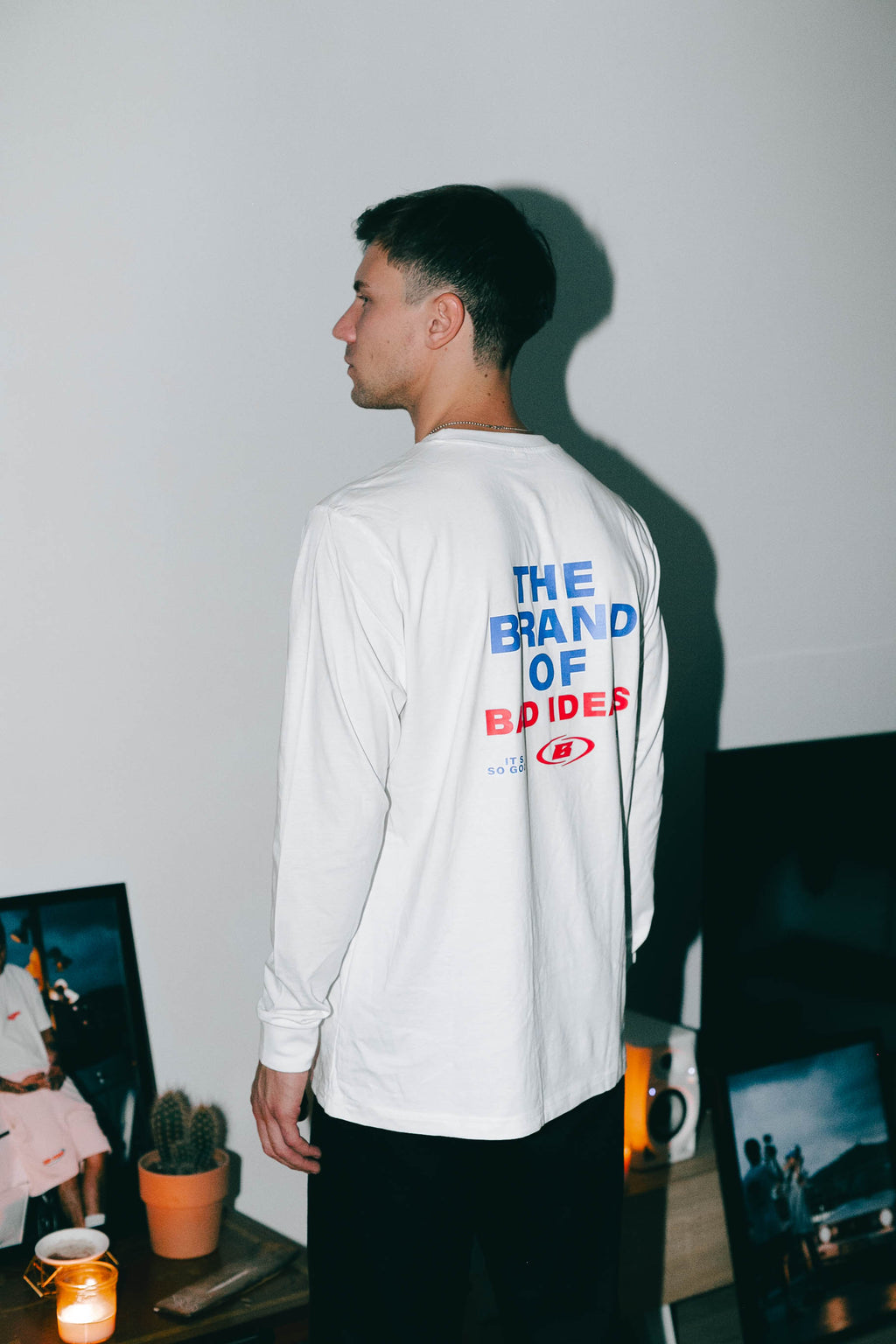 LONGSLEEVE | WHITE | " THE BRAND OF BAD IDEAS "