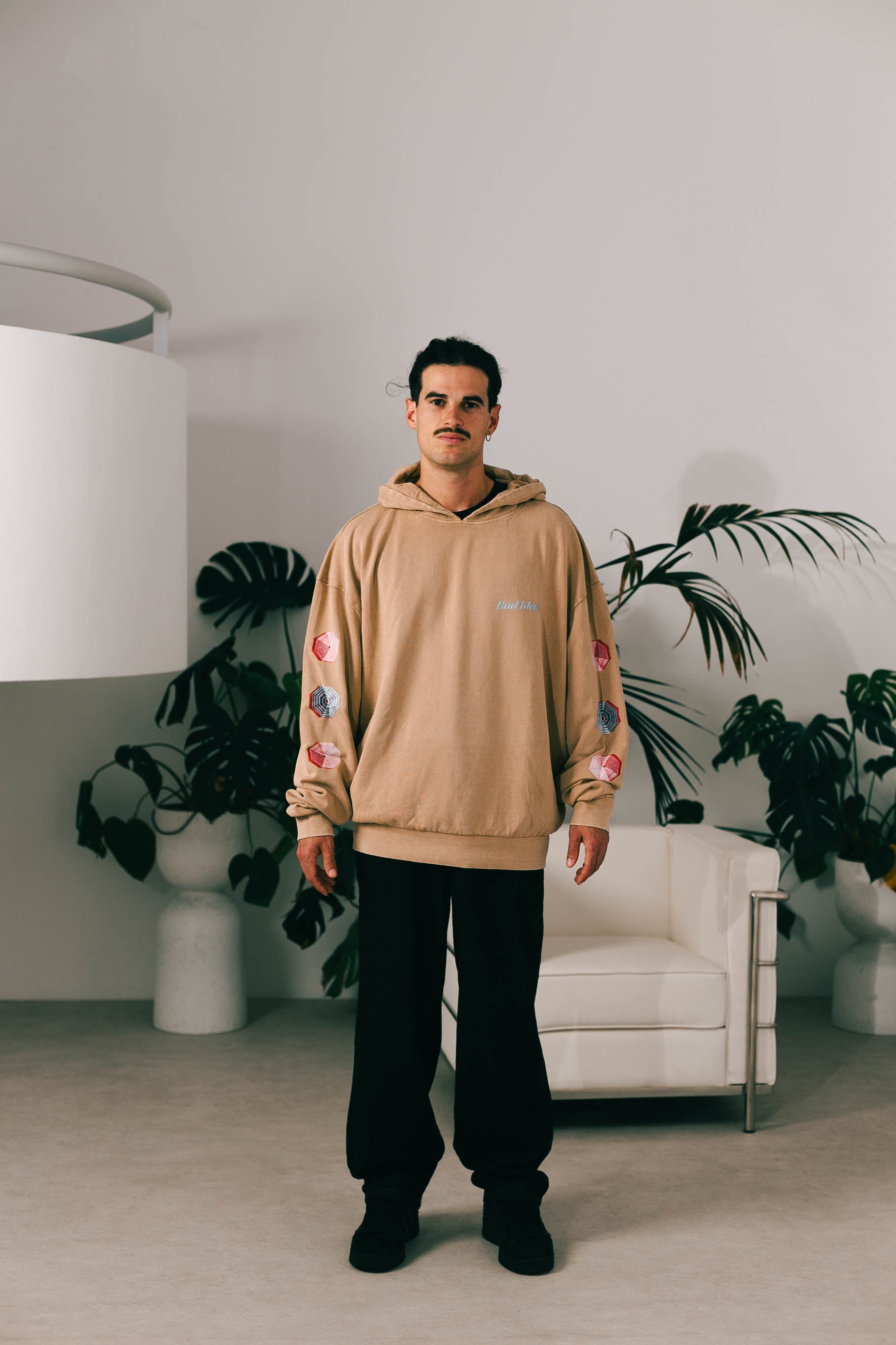 HOODIE | CAMEL WASHED  | BAD PARADISE