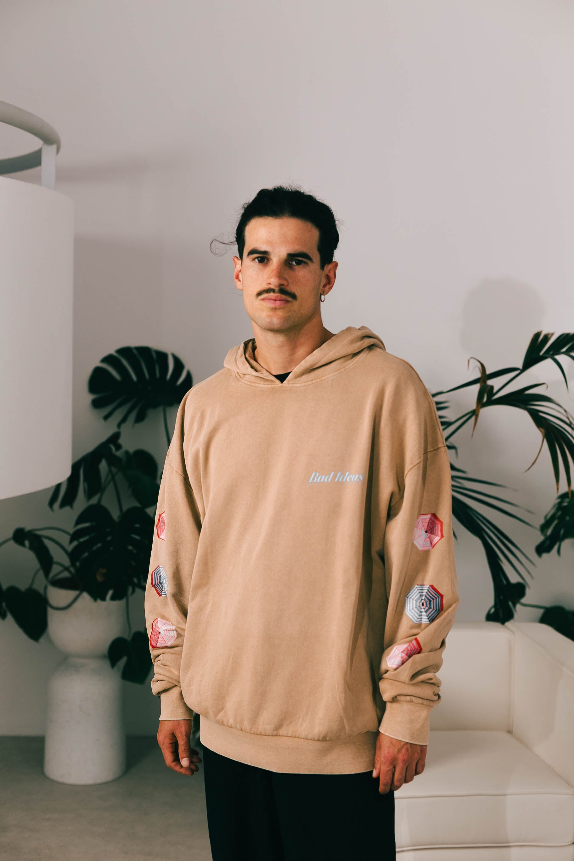 HOODIE | CAMEL WASHED  | BAD PARADISE