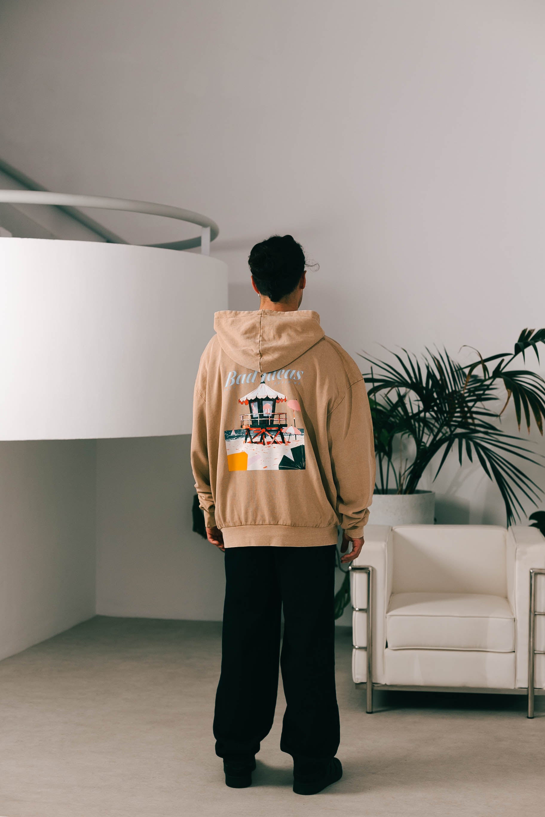 HOODIE | CAMEL WASHED  | BAD PARADISE