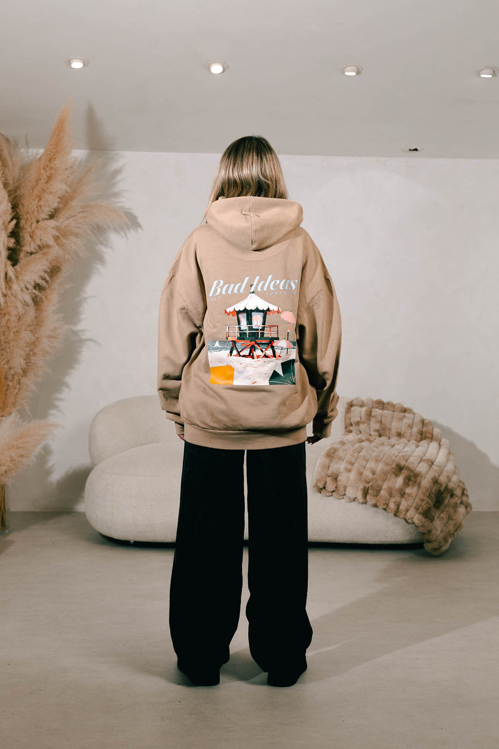 HOODIE | CAMEL WASHED  | BAD PARADISE