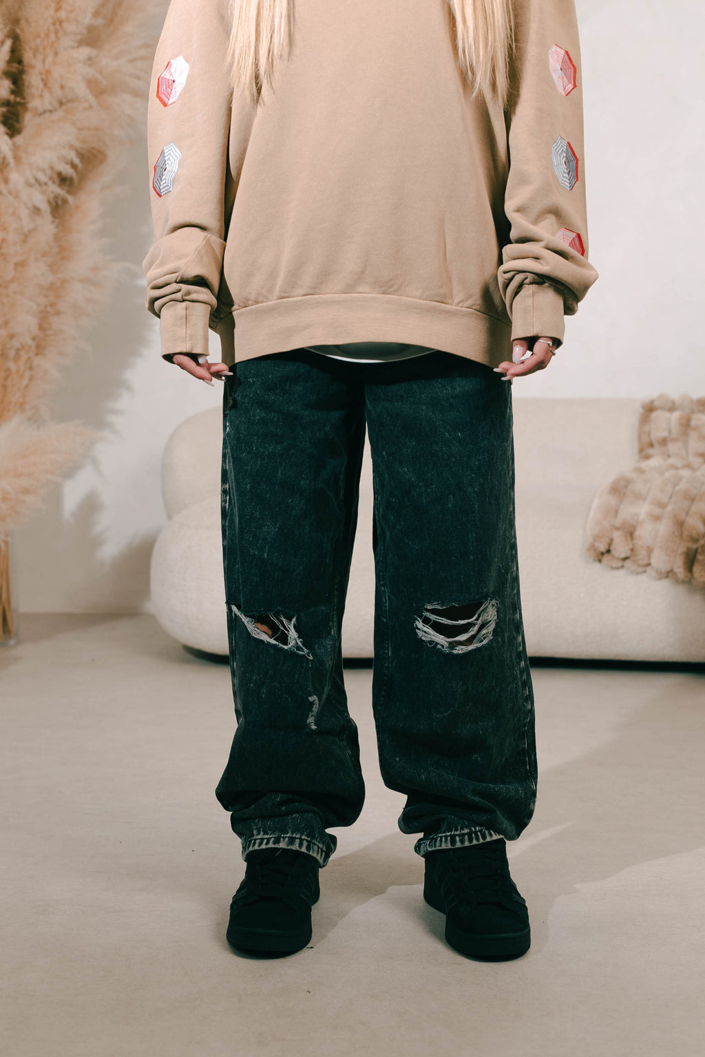 HOODIE | CAMEL WASHED  | BAD PARADISE