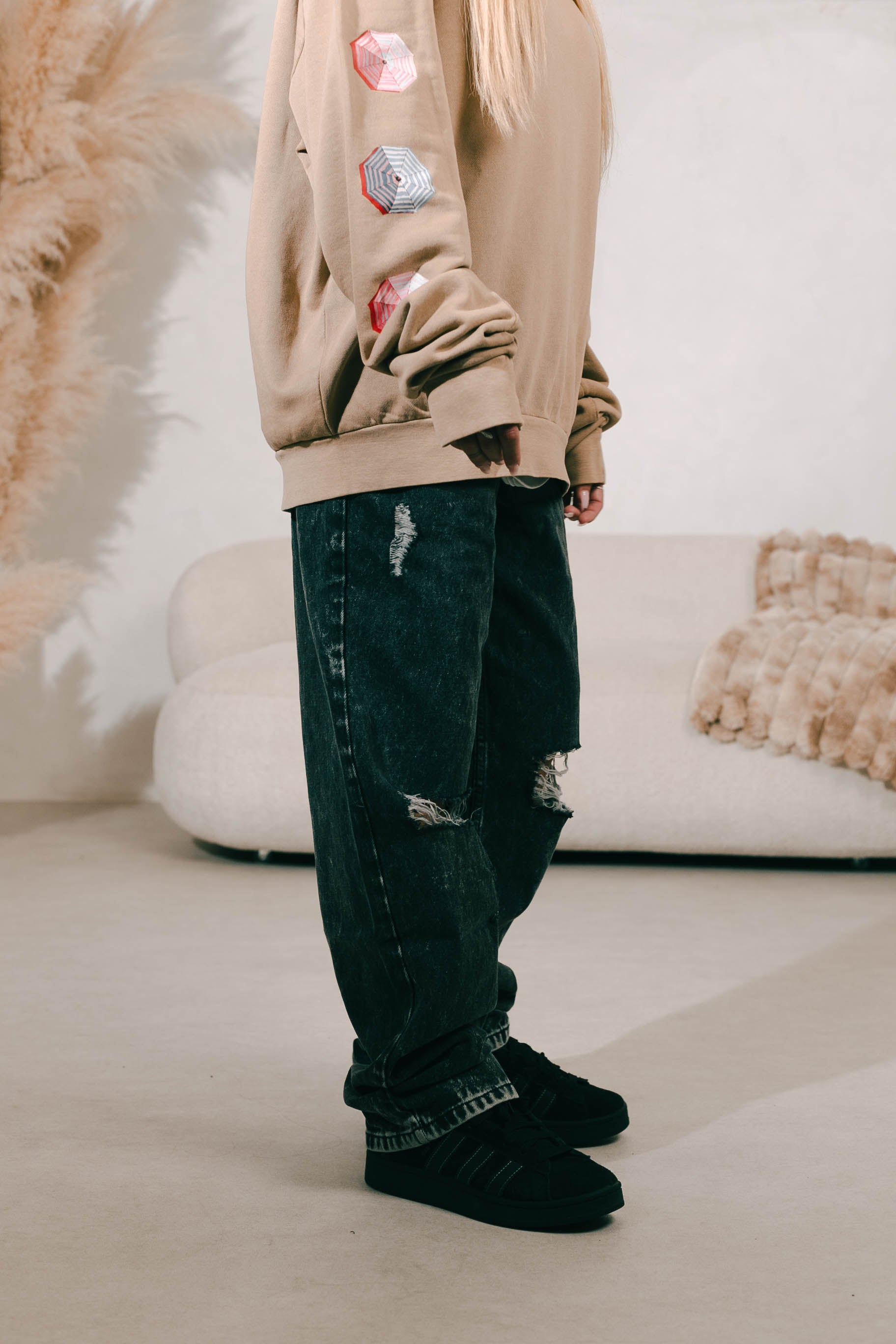 HOODIE | CAMEL WASHED  | BAD PARADISE