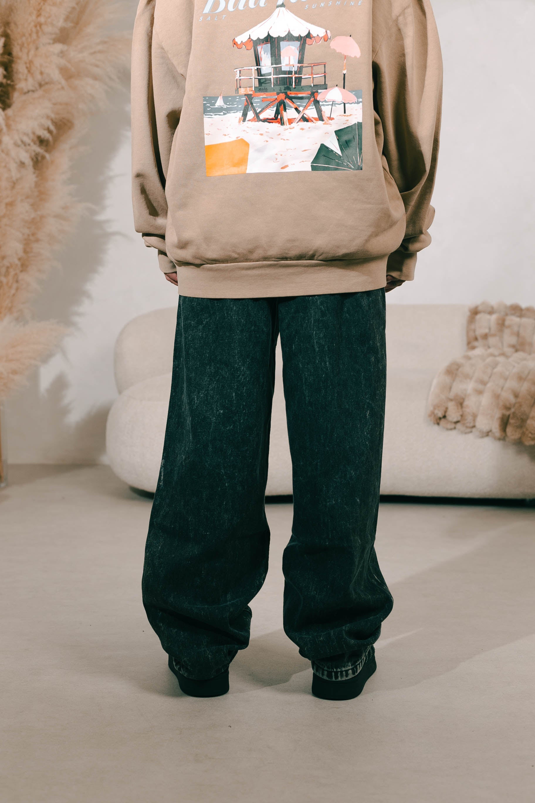 HOODIE | CAMEL WASHED  | BAD PARADISE