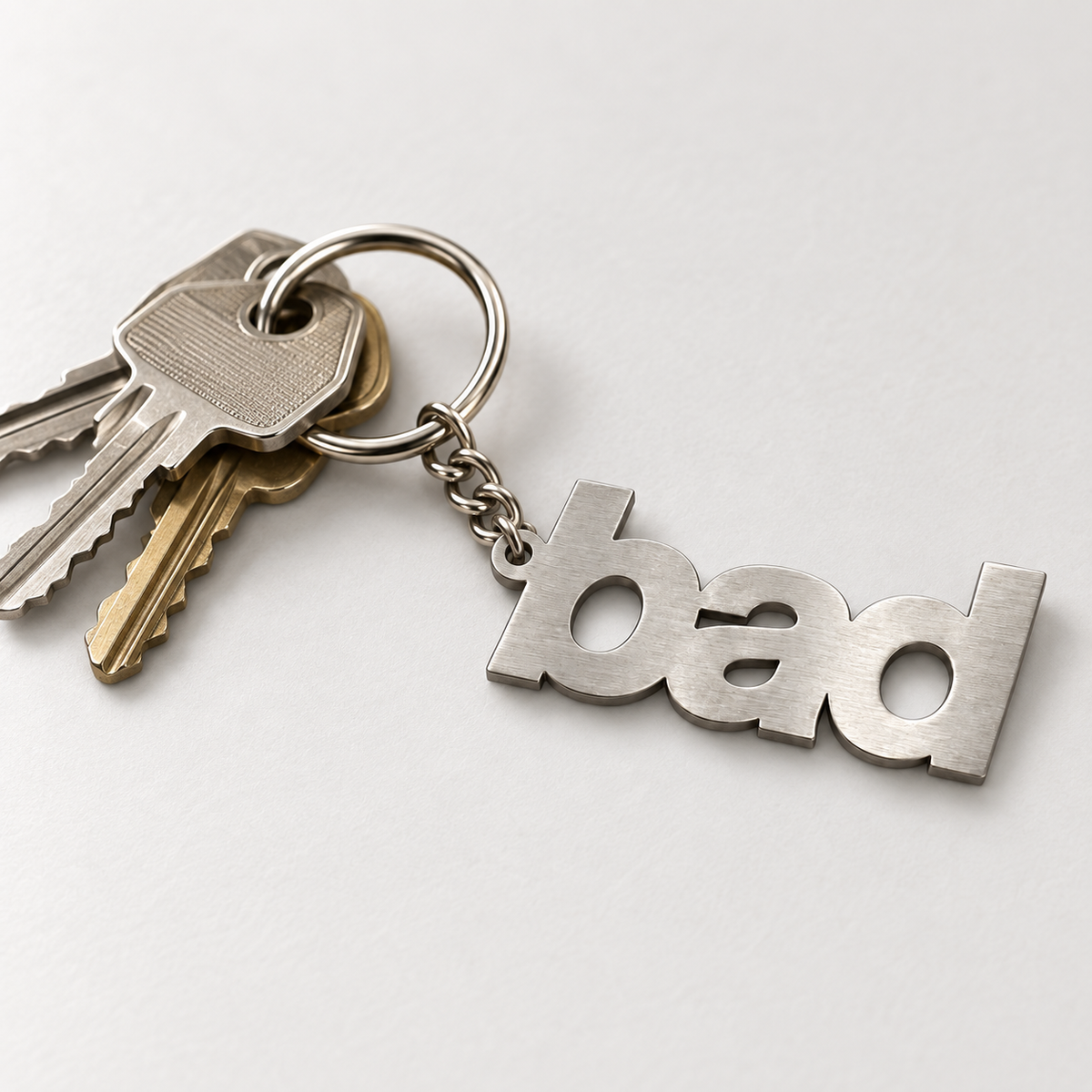 BAD METAL KEYCHAIN