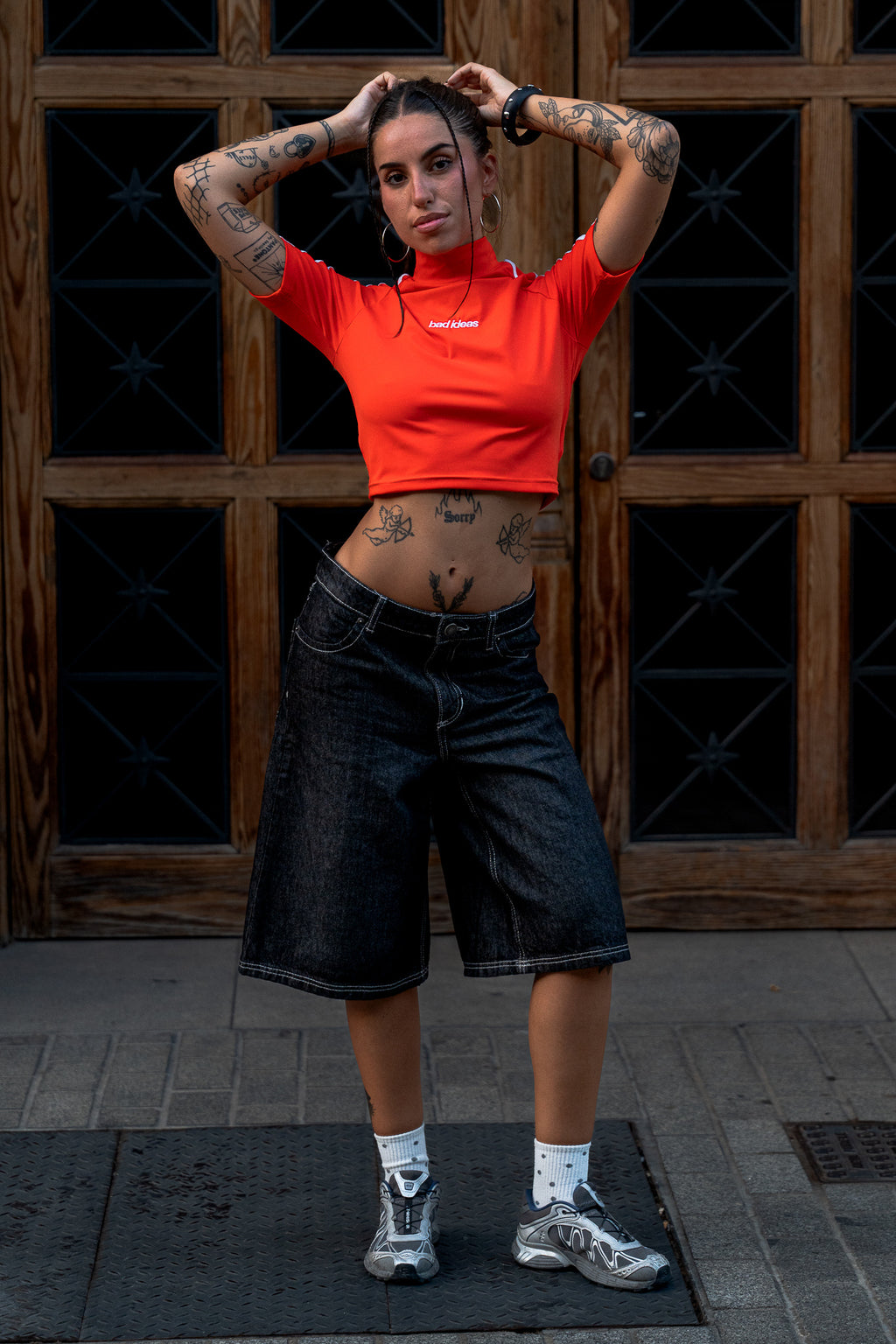 GIRLS DENIM SHORT | BLACK WASHED