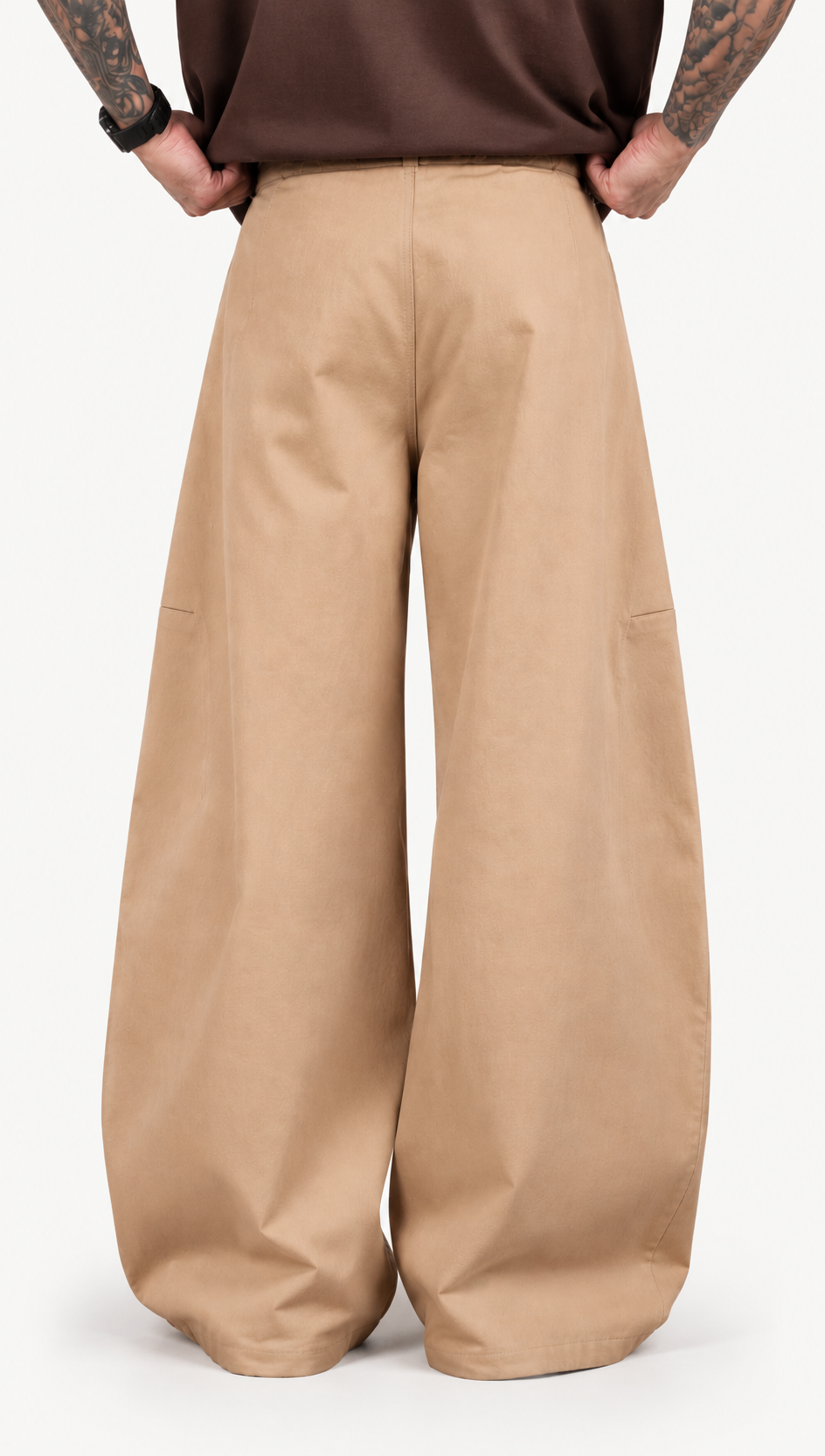 BARREL FIT PANTS | SAND