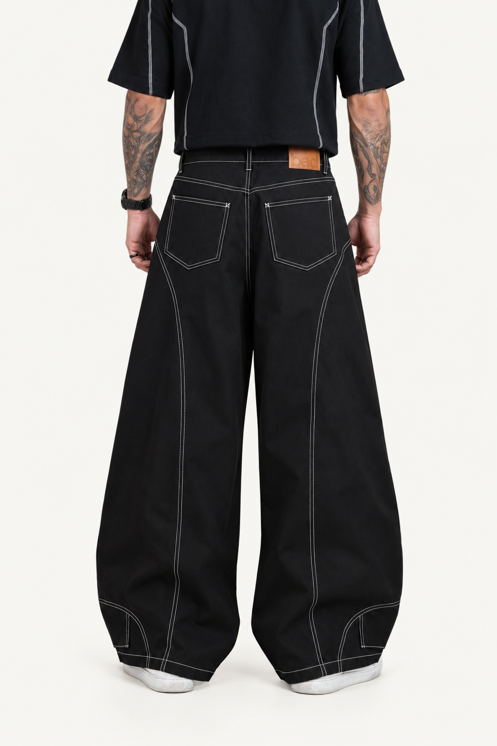 CONTRAST PANTS | BLACK