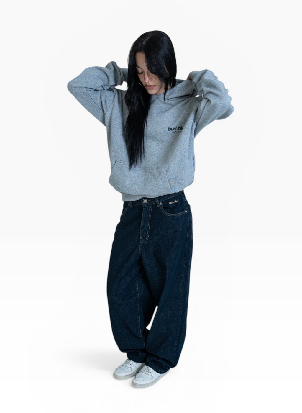 Sudadera con capucha Bad Ideas gris - Bad Ideas World (2)