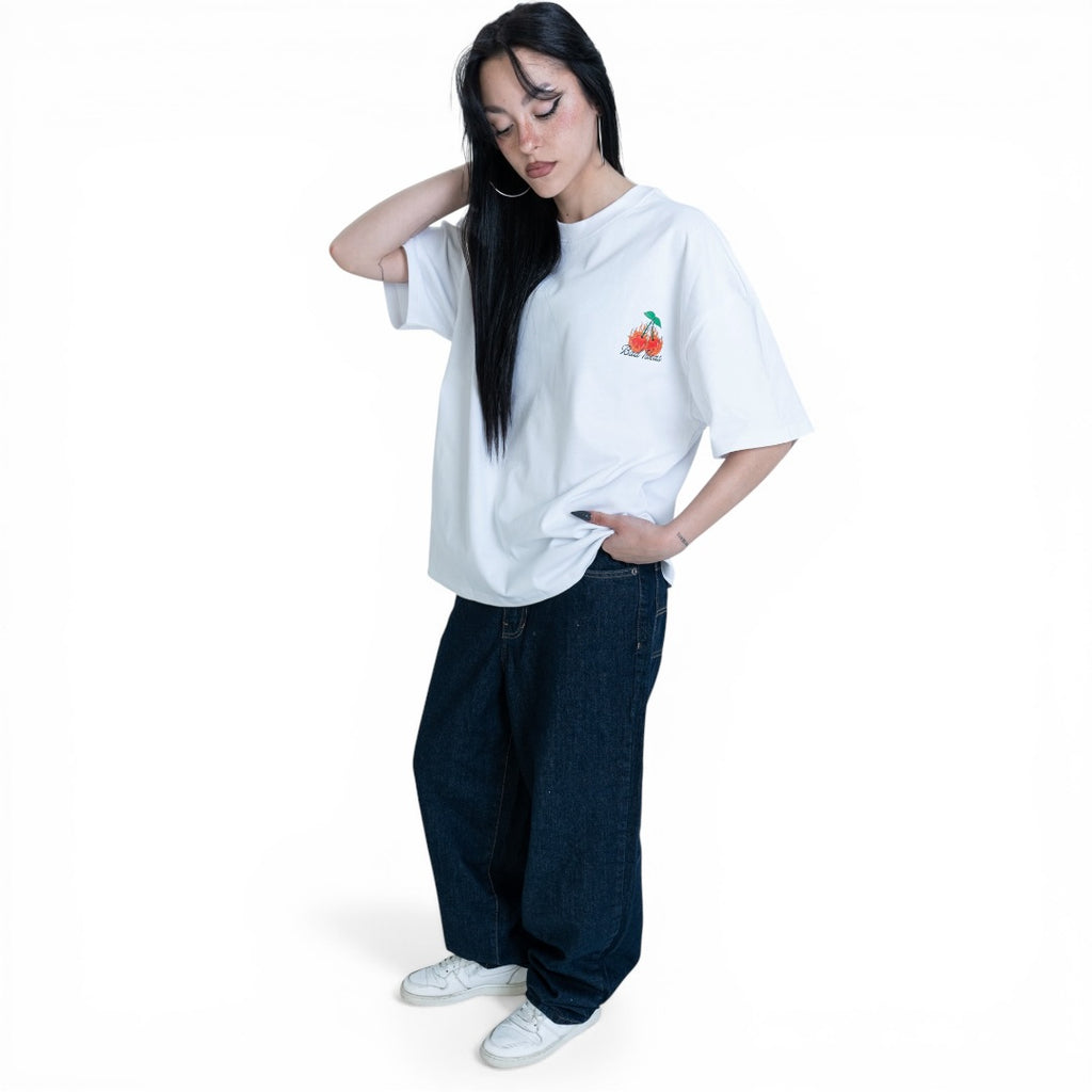 TEE | CHERRY FLAME | WHITE