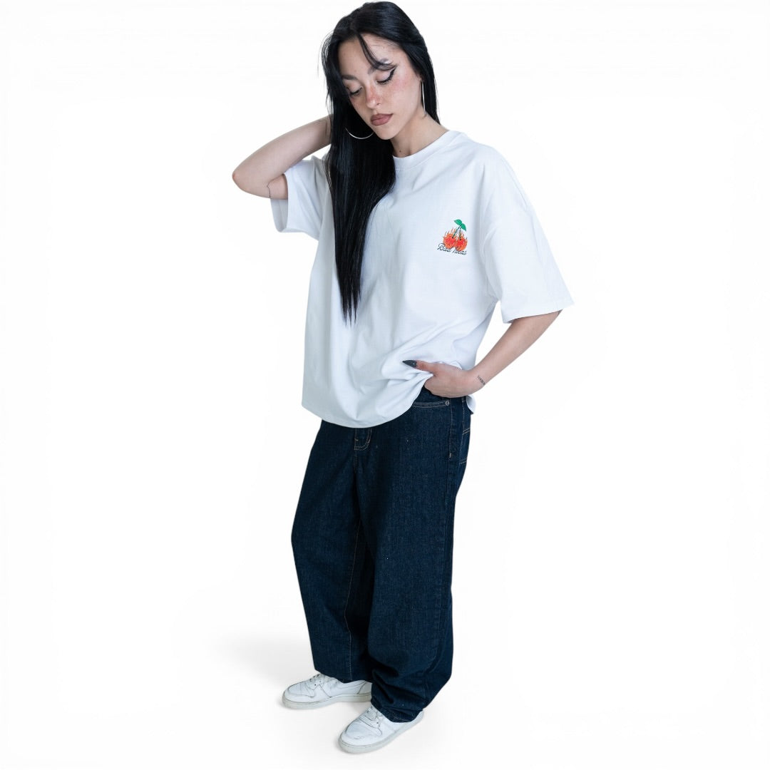 TEE | CHERRY FLAME | WHITE