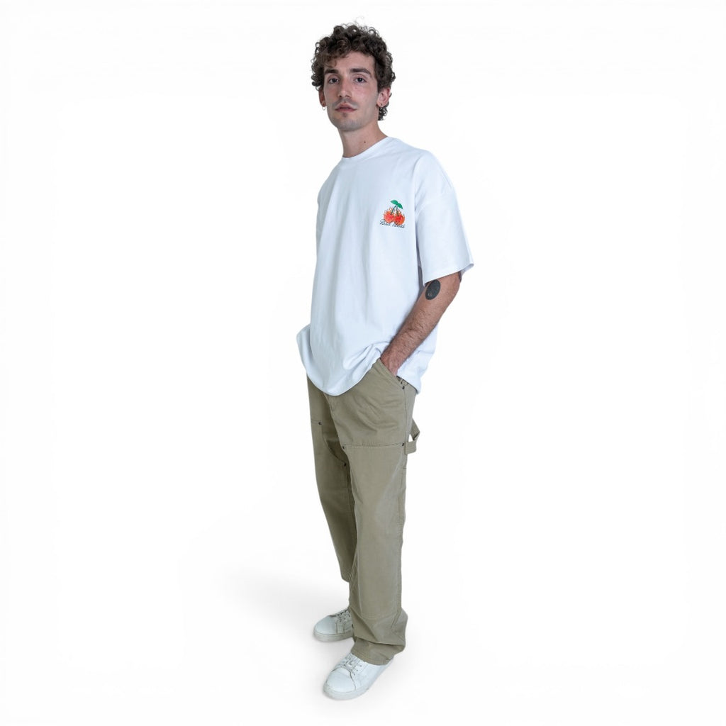 TEE | CHERRY FLAME | WHITE